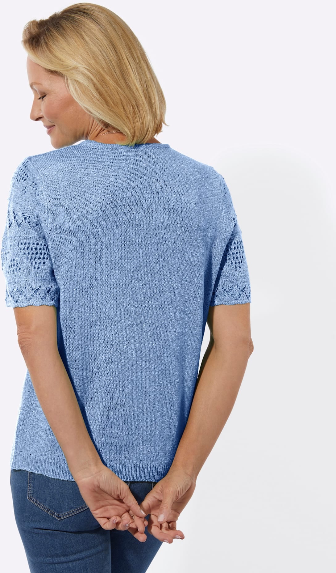 Classic Basics Kurzarmpullover »Bouclé-Pullover«