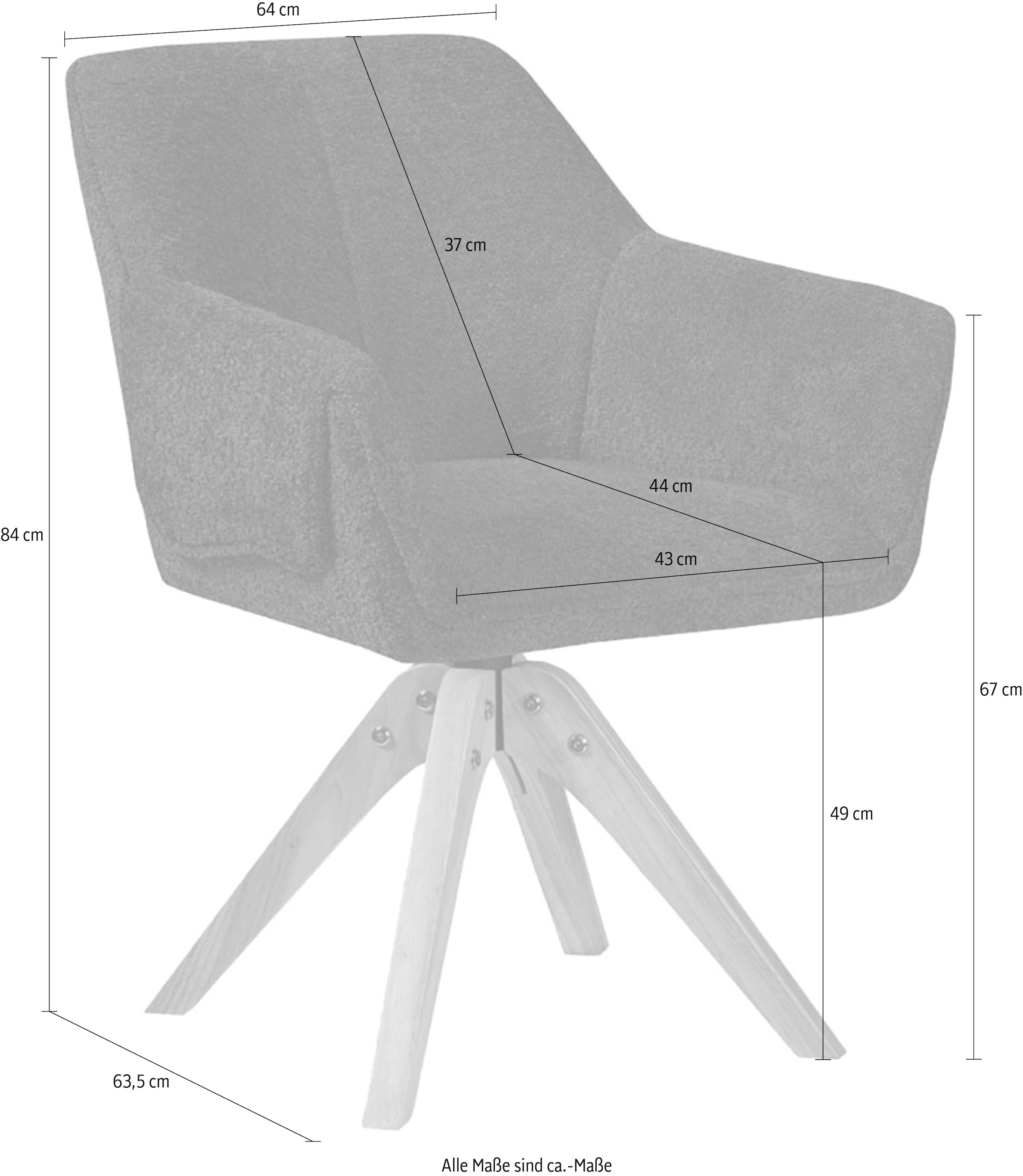 Kayoom Polsterstuhl »Stuhl Dian 225, TOPSELLER! bequem, formschönes Design«, 1 St., stabil & robust, hochwertige Verarbeitung, bequem