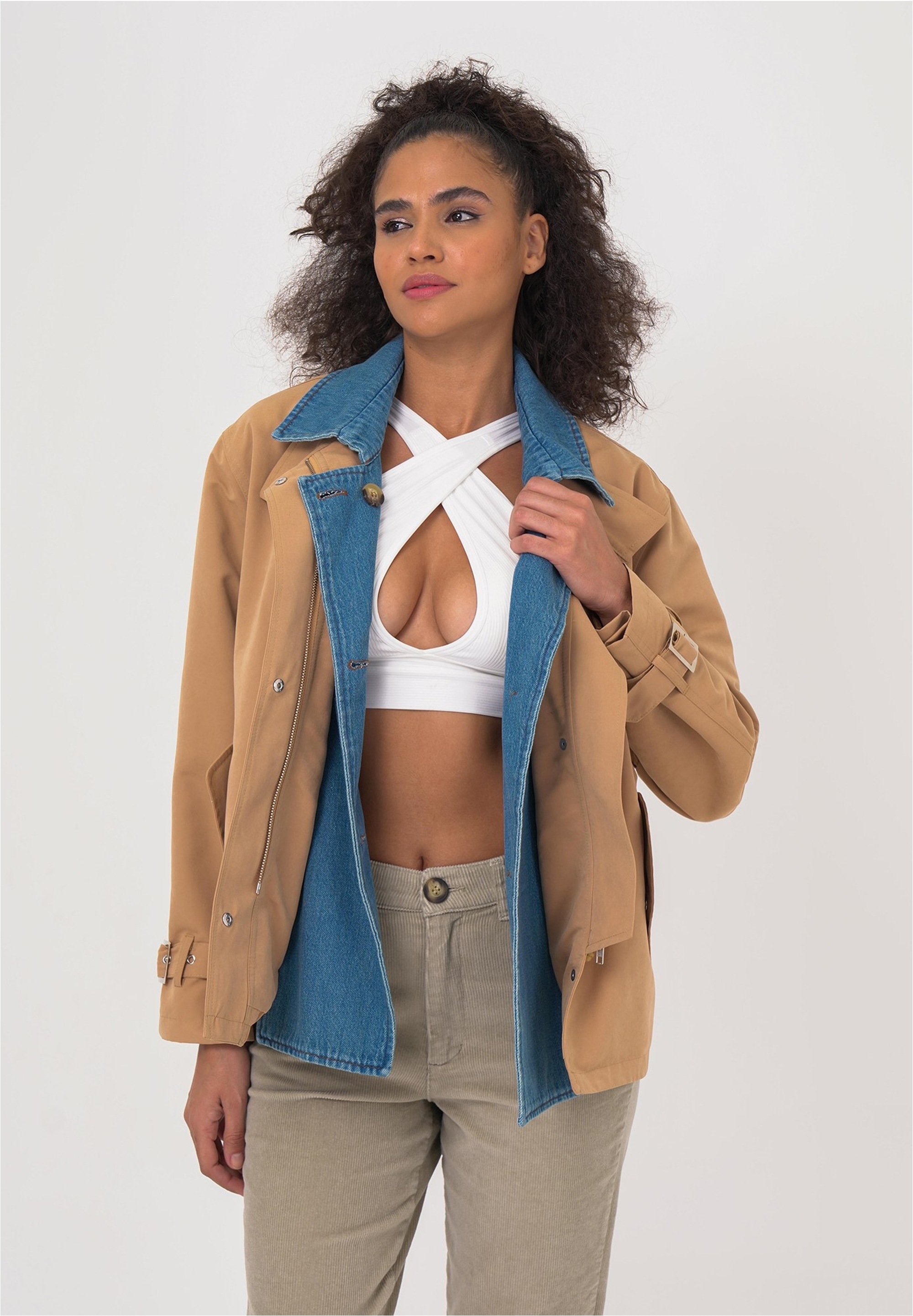 freshlions Trenchcoat "Zelda", (1 tlg.), mit stilvollem Reverskragen günstig online kaufen