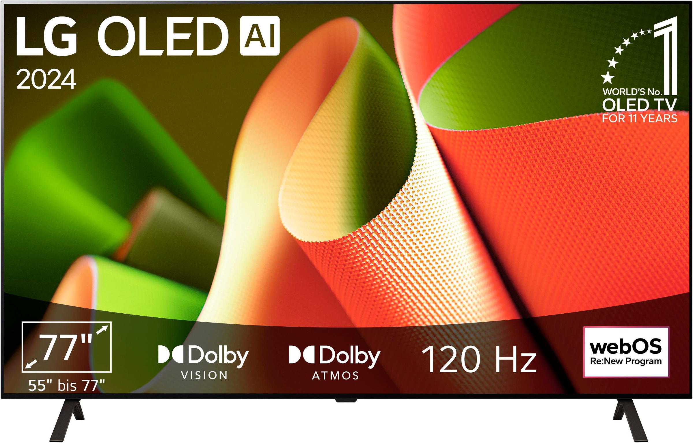 LG OLED-Fernseher "OLED77B42LA", 77 ′′, schwarz, Fernseher