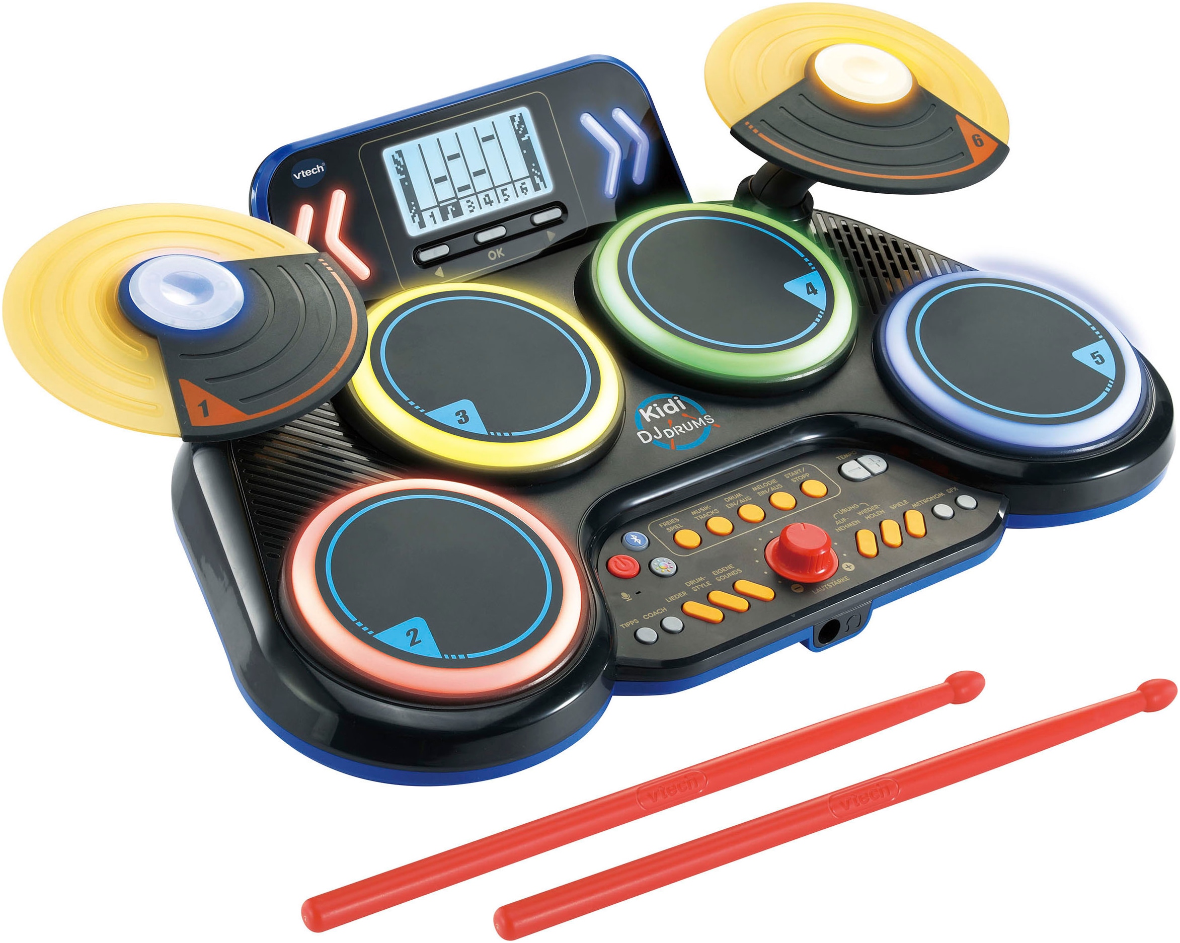 Spielzeug-Musikinstrument »Kidi DJ Drums«, mit Bluetooth-Funktion