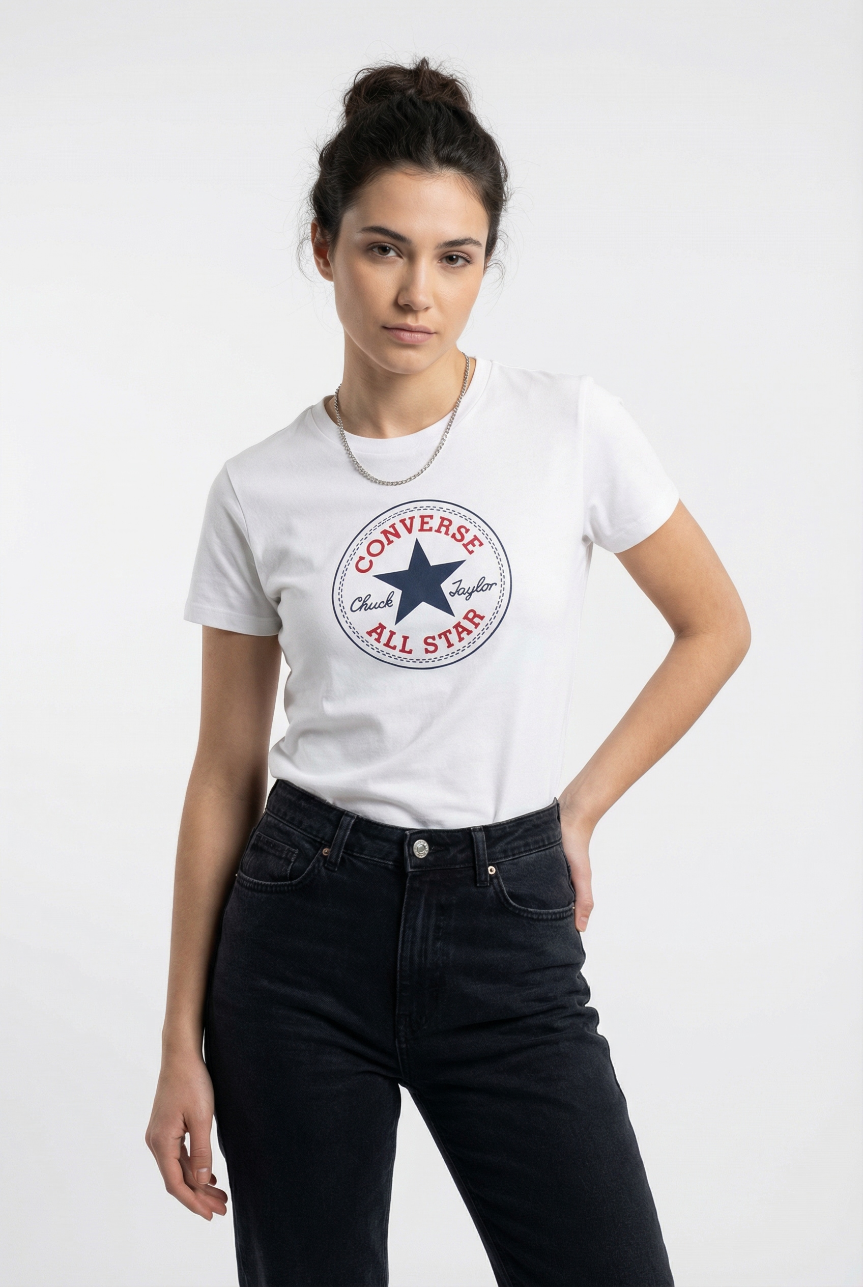 Converse T-Shirt "CHUCK PATCH TEE" Kurzarm, aus Baumwolle, in den Größen XS bis XXL