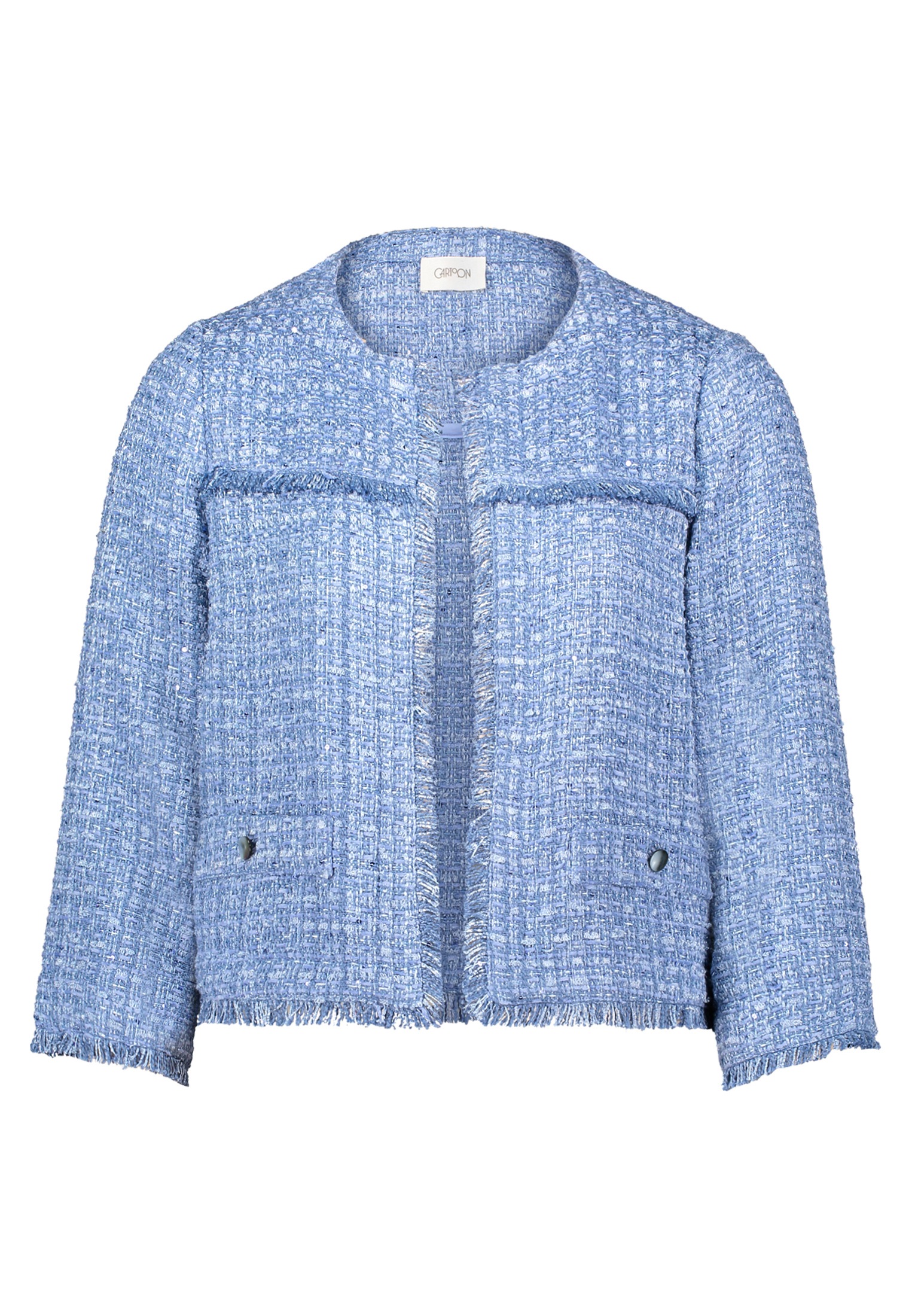 Cartoon Jackenblazer "Cartoon Damen Tweedblazer mit Fransen", Fransen günstig online kaufen