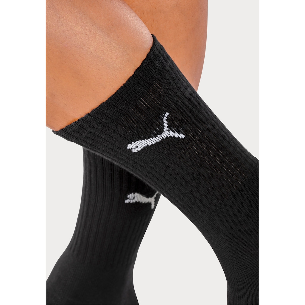 PUMA Sportsocken, (9 Paar), mit klassischer Rippe