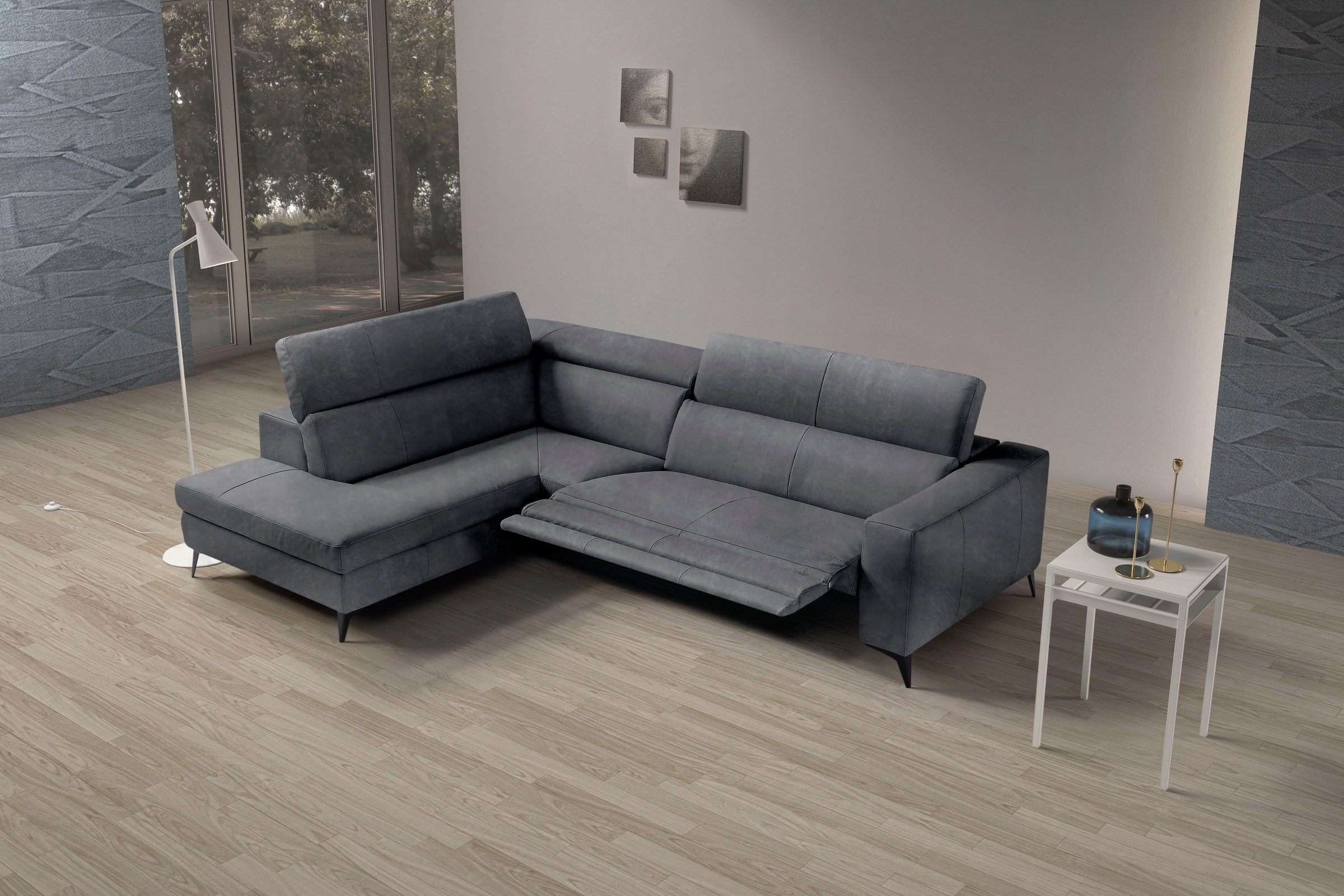 Egoitaliano Ecksofa "Edith, Designsofa mit hohem Sitzkomfort, L-Form" inkl. günstig online kaufen