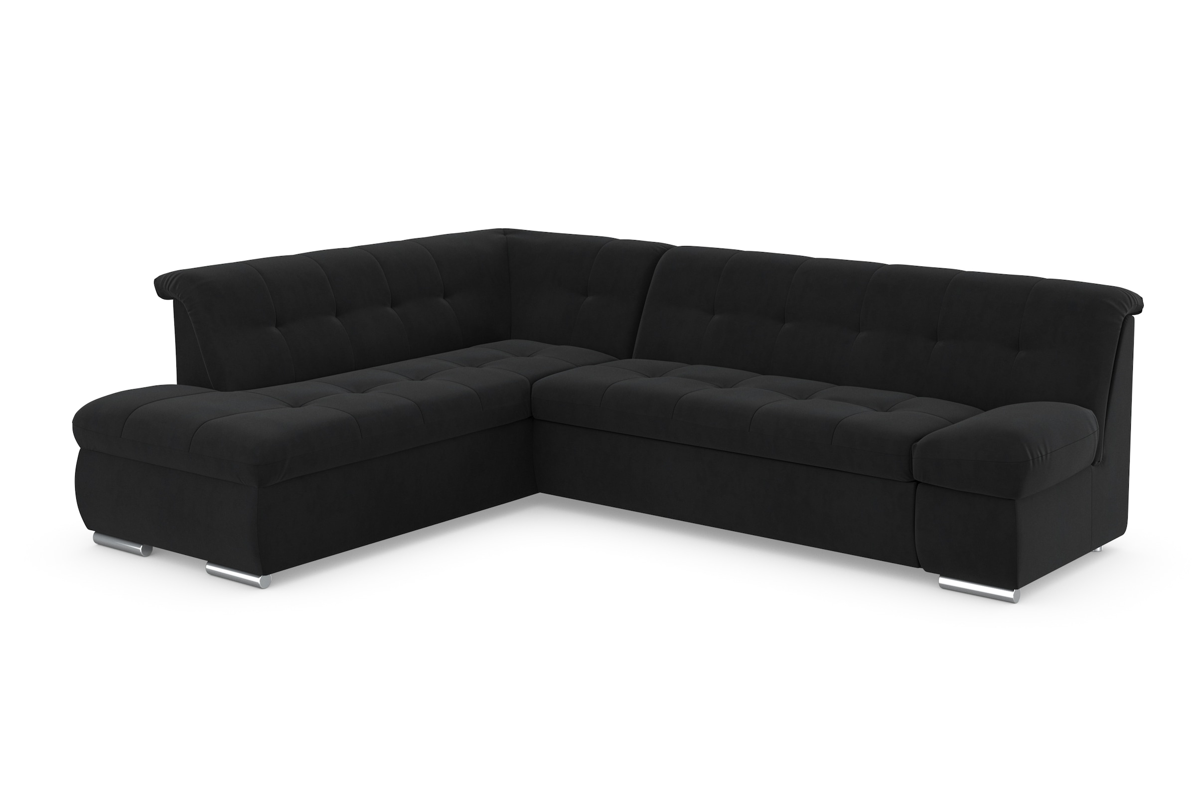 DOMO collection Ecksofa "MONA 271x213 cm, modern und komfortabel" whlw. mit Bett- und Armlehnfunktion, L-Form