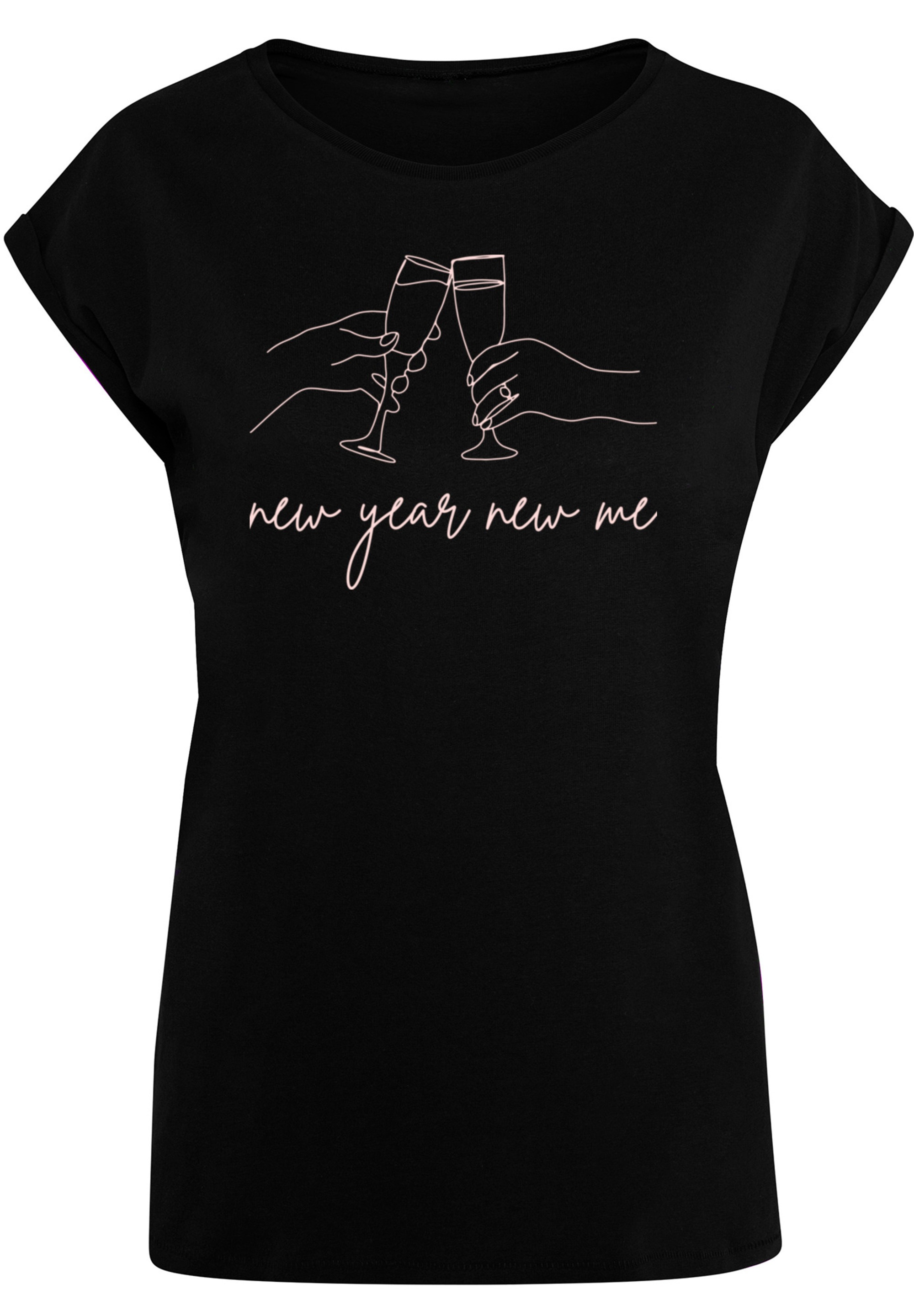 F4NT4STIC T-Shirt »Silvester Party new year new me«, Print