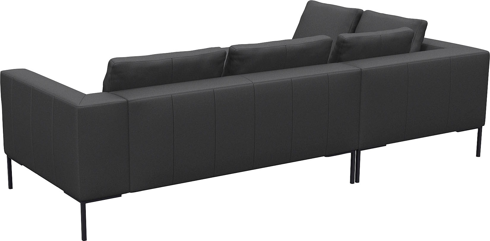 FLEXLUX Ecksofa »Loano, superbequemer Sitzkomfort durch Kaltschaum im Sitz«, modernes Sofa, frei im Raum stellbar, lose Kissen, L-Form