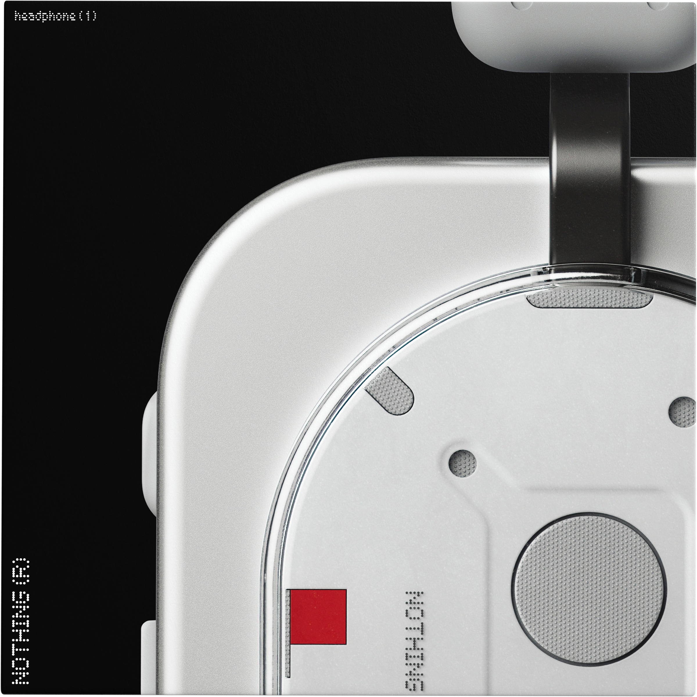 NOTHING Kopfhörer »Headphone (1)«, Bluetooth, Active Noise Cancelling (ANC)-Hi-Res-Transparenzmodus-On-Ear-Erkennung