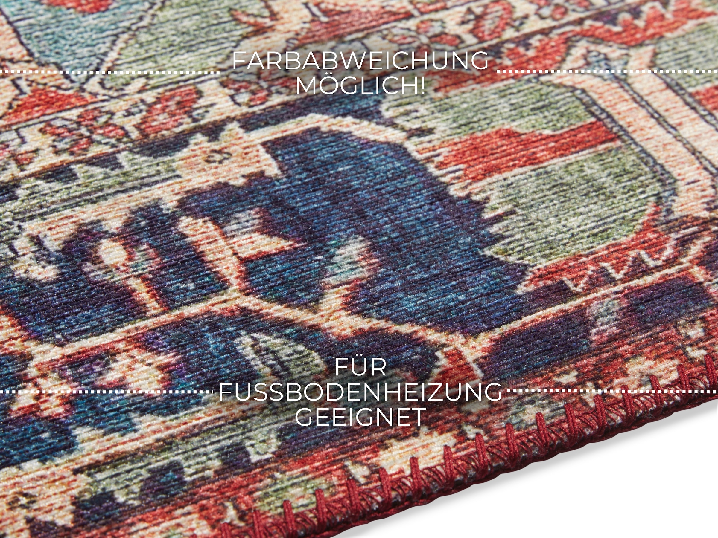 ELLE DECORATION Teppich »Hamadan«, rechteckig, 5 mm Höhe, Orientalisch, Läufer, Kurzflor, Wohnzimmer, Schlafzimmer, Esszimmer