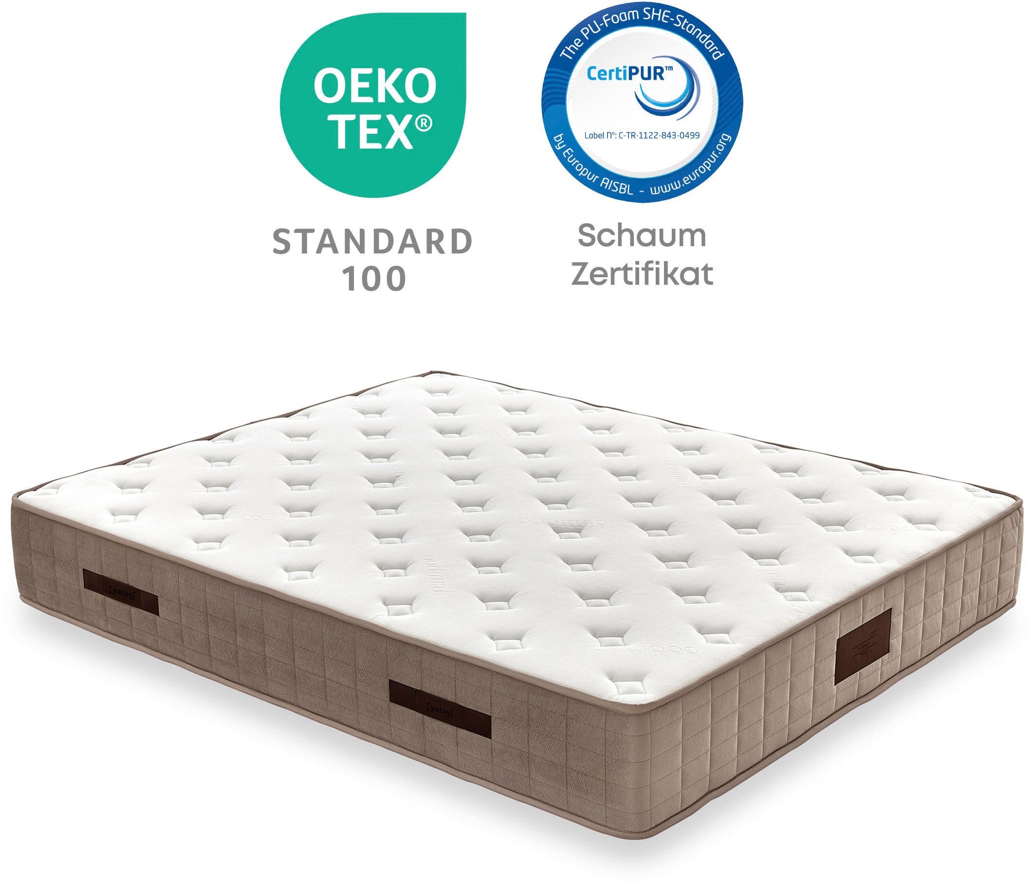 Yatas Bedding Taschenfederkernmatratze "Majestät Premium Bambus" 30 cm hoch günstig online kaufen