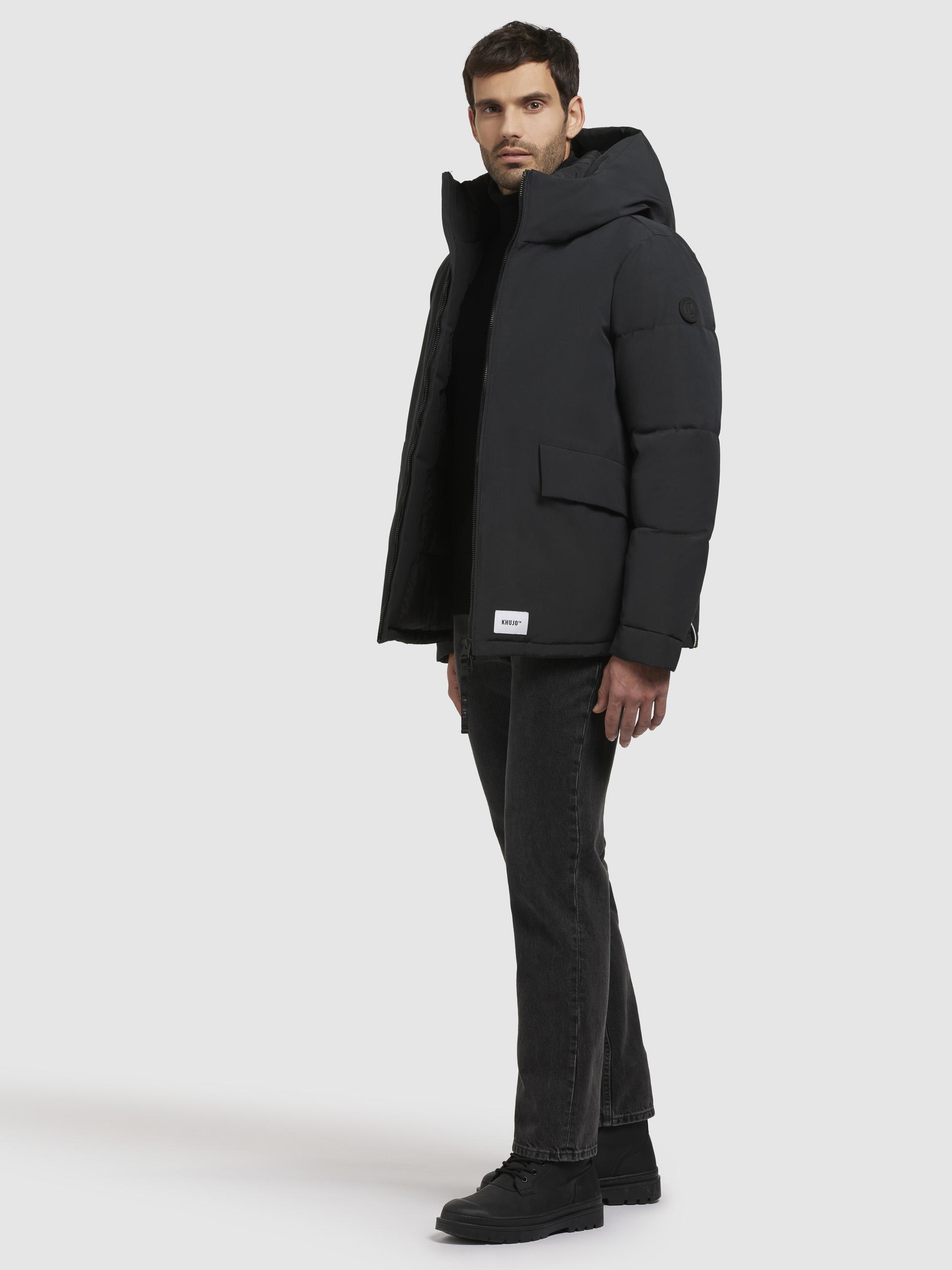 khujo Winterjacke »Gero«, mit Kapuze, Warme Herren Outdoorjacke mit Kapuze