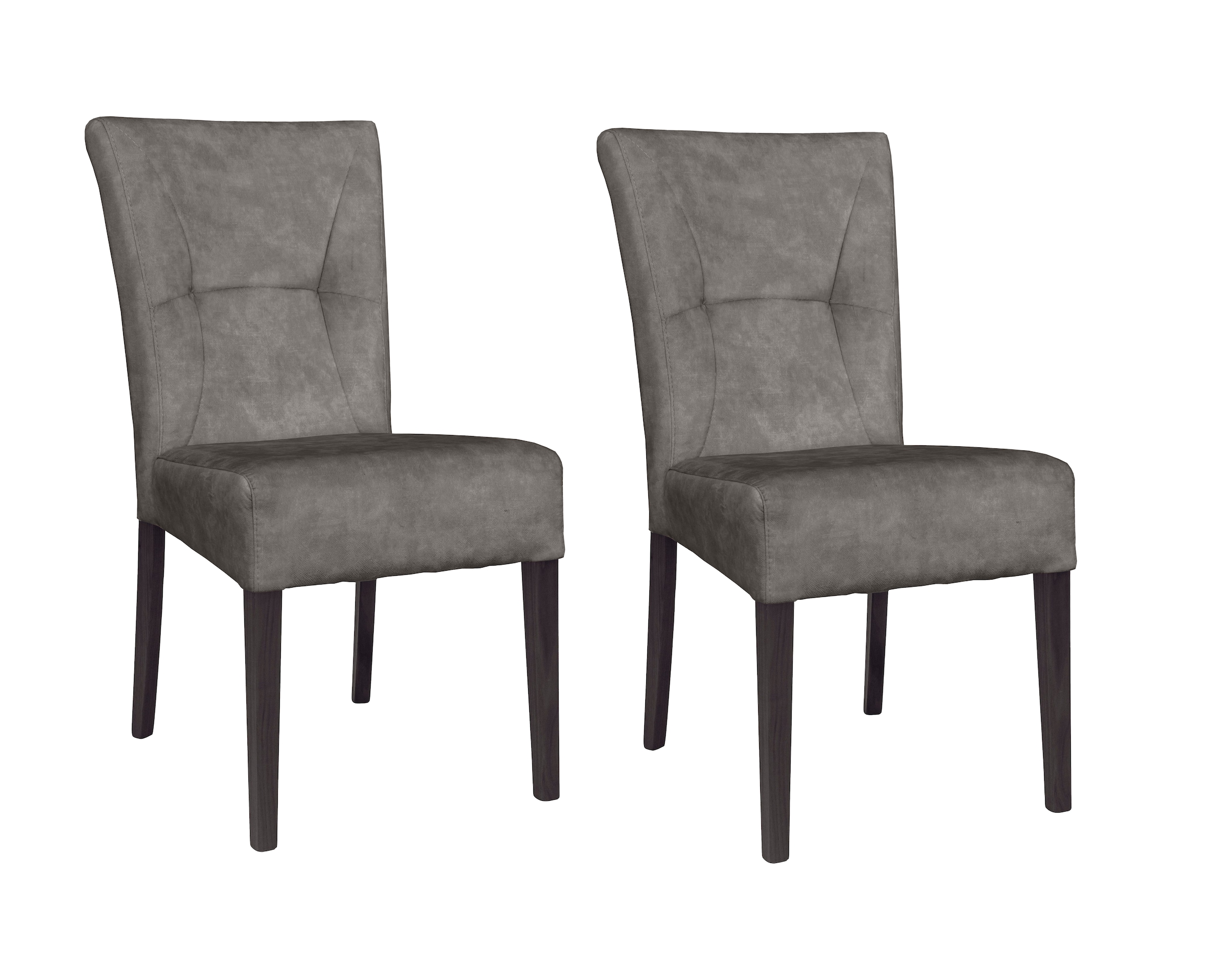Home affaire 4-Fußstuhl "Henry" (Set) 2 Stk. Samtvelours Sitz und Rücken ge günstig online kaufen