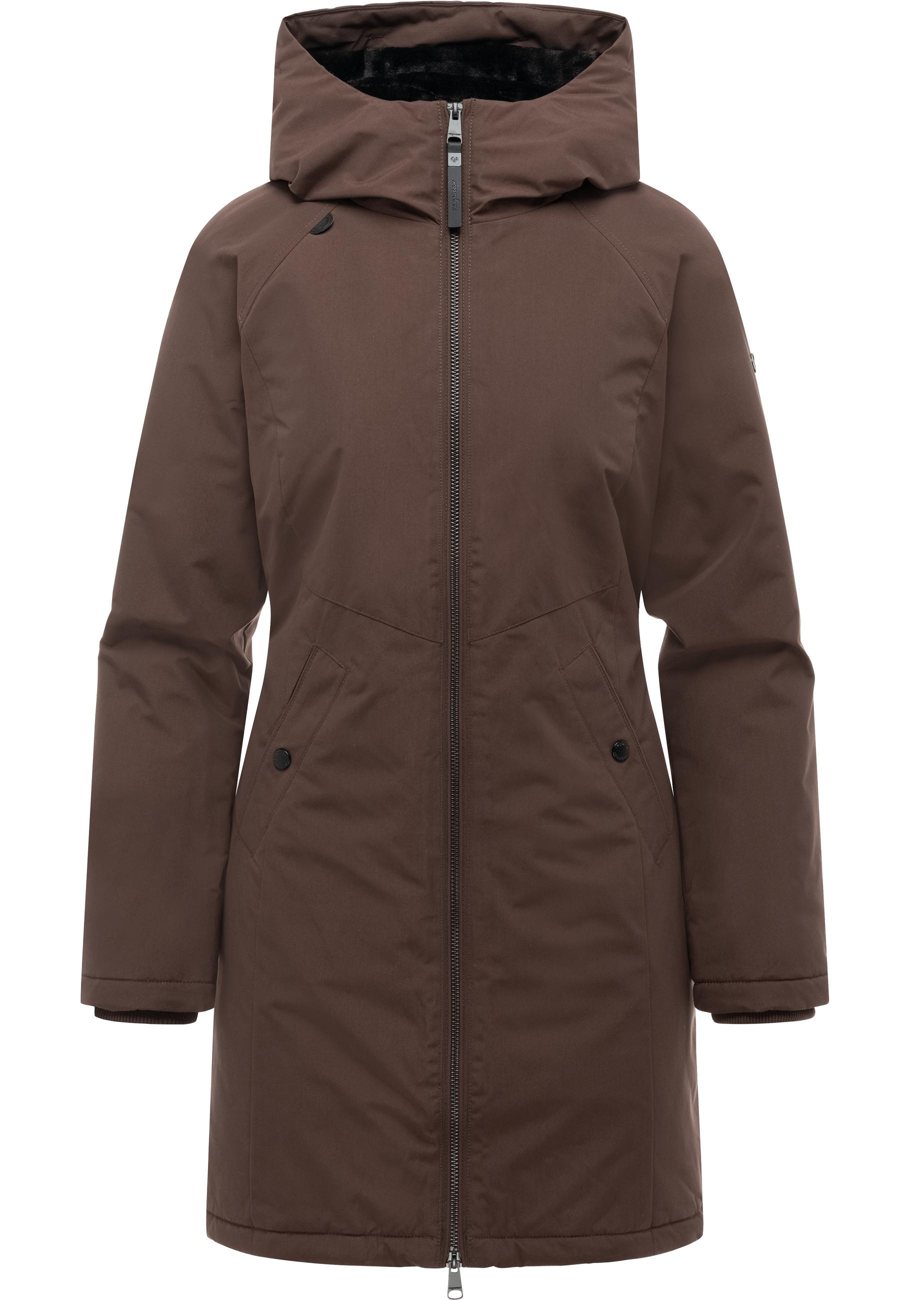 Ragwear Wintermantel »Nasima Y« Leichter Mantel Parka mit Kapuze, wasserdicht