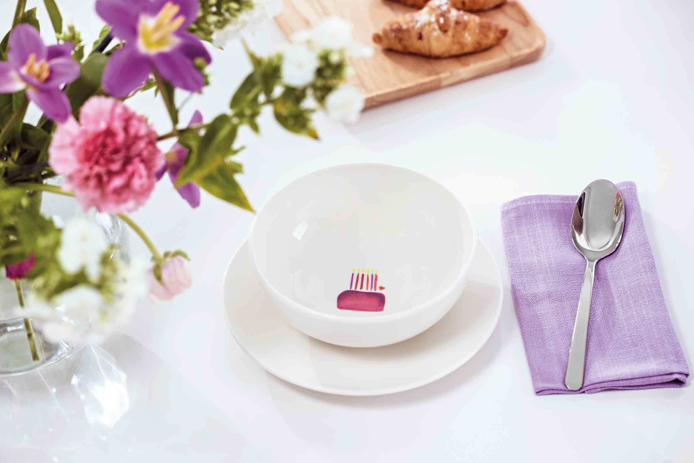 Villeroy & Boch Schale »Müslischalen Happy Birthday With Love ø 16,9 cm 4er Set bunt«