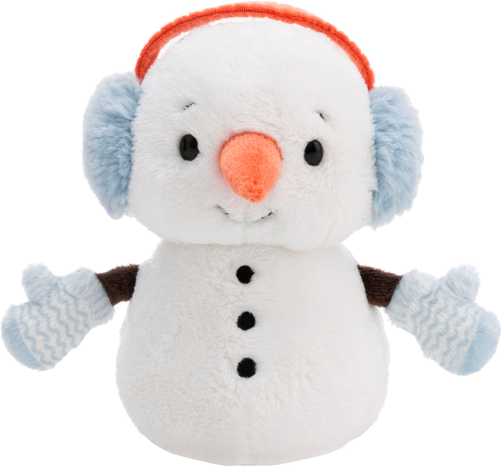 Nici Plüschfigur »Winter, Schneemann, 15 cm«, enthält recyceltes Material (Global Recycled Standard)