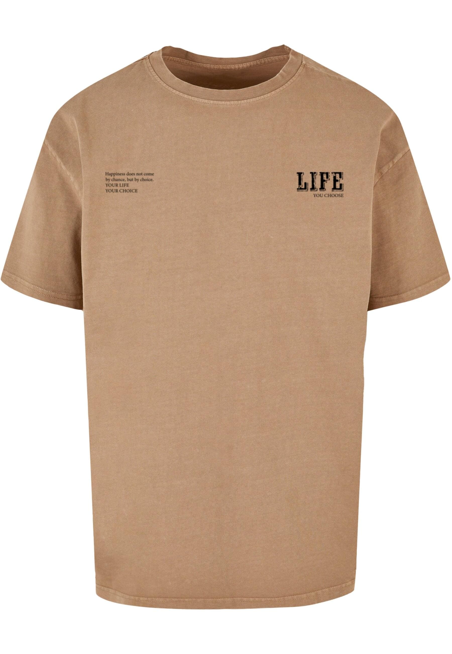 Merchcode T-Shirt "Merchcode Herren Life Acid Washed Oversized Tee" 1 Stk. günstig online kaufen
