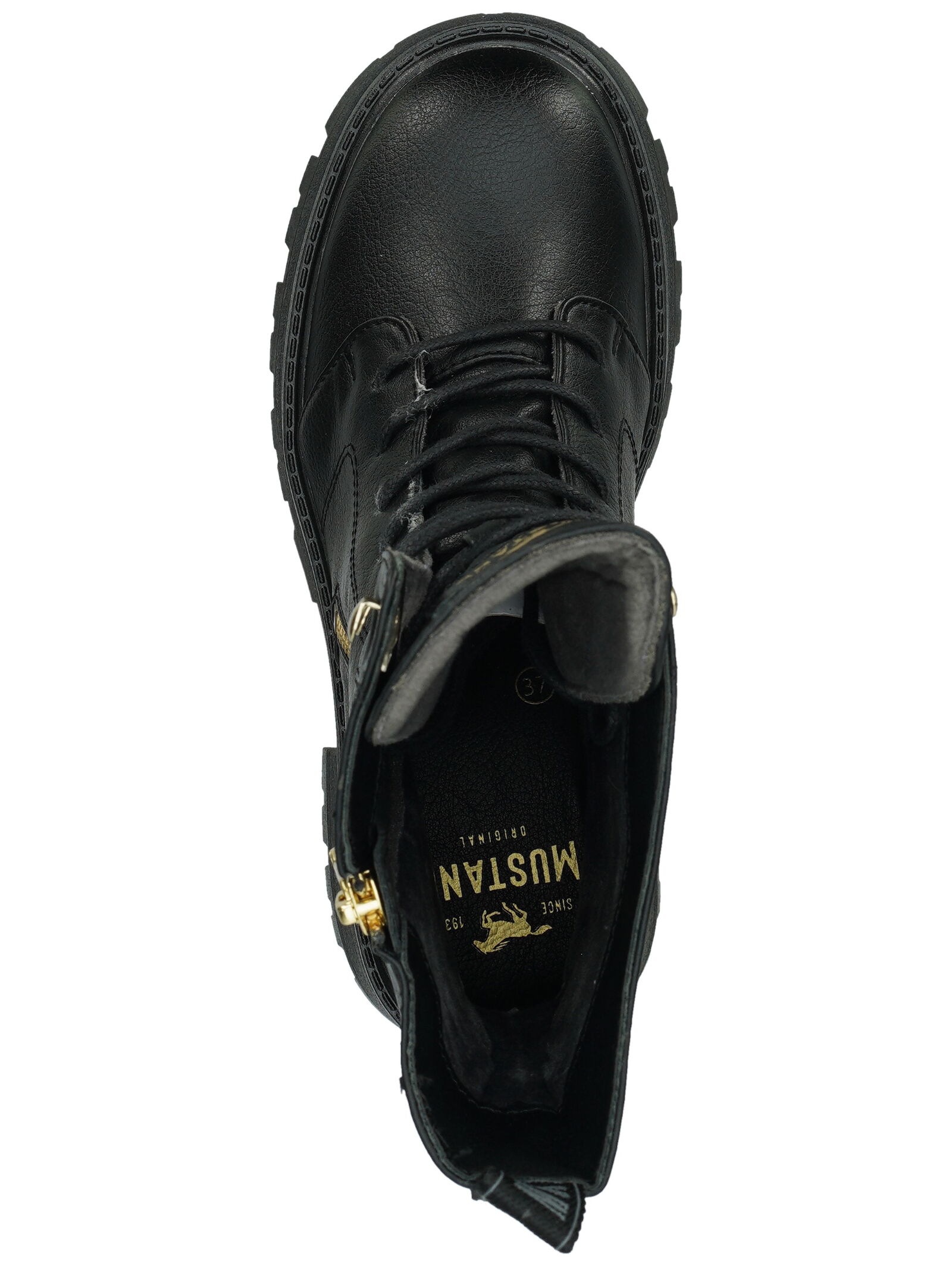 Mustang Shoes Schnürstiefelette »Mustang Shoes Stiefelette Lederimitat«