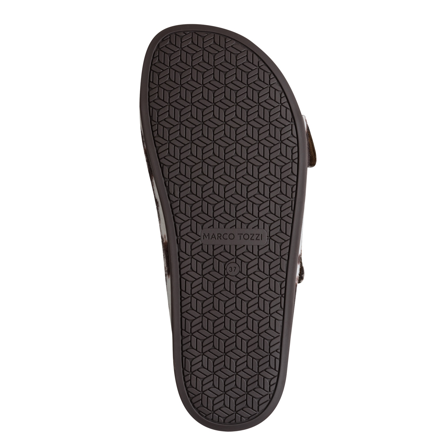 MARCO TOZZI Pantolette  Sommerschuh, Trendschuh, Schlüpfschuh in angesagter Cow-Felloptik