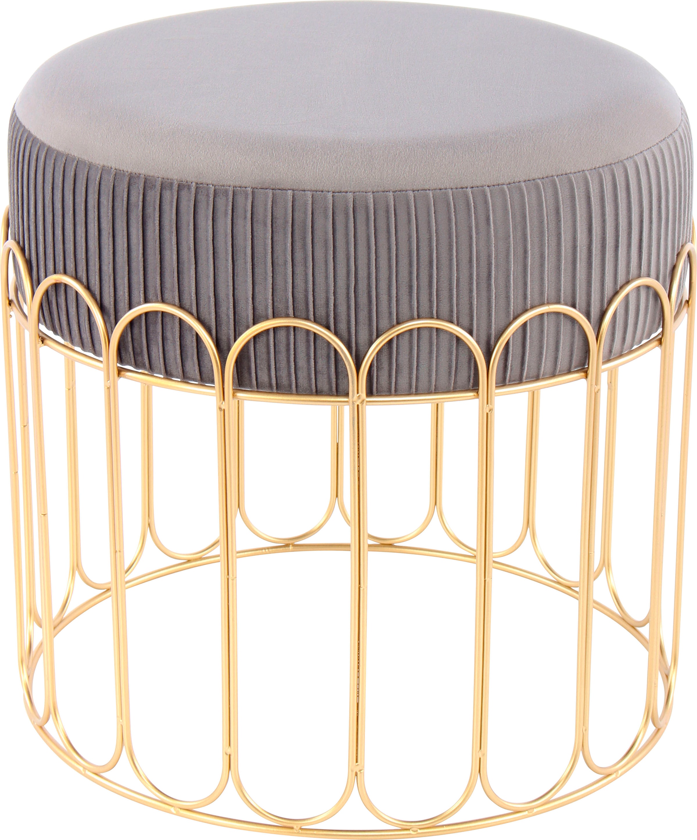 Kayoom Sitzhocker "Hocker Cleopatra 425, Design-Hocker Sitzfläche weich gep günstig online kaufen