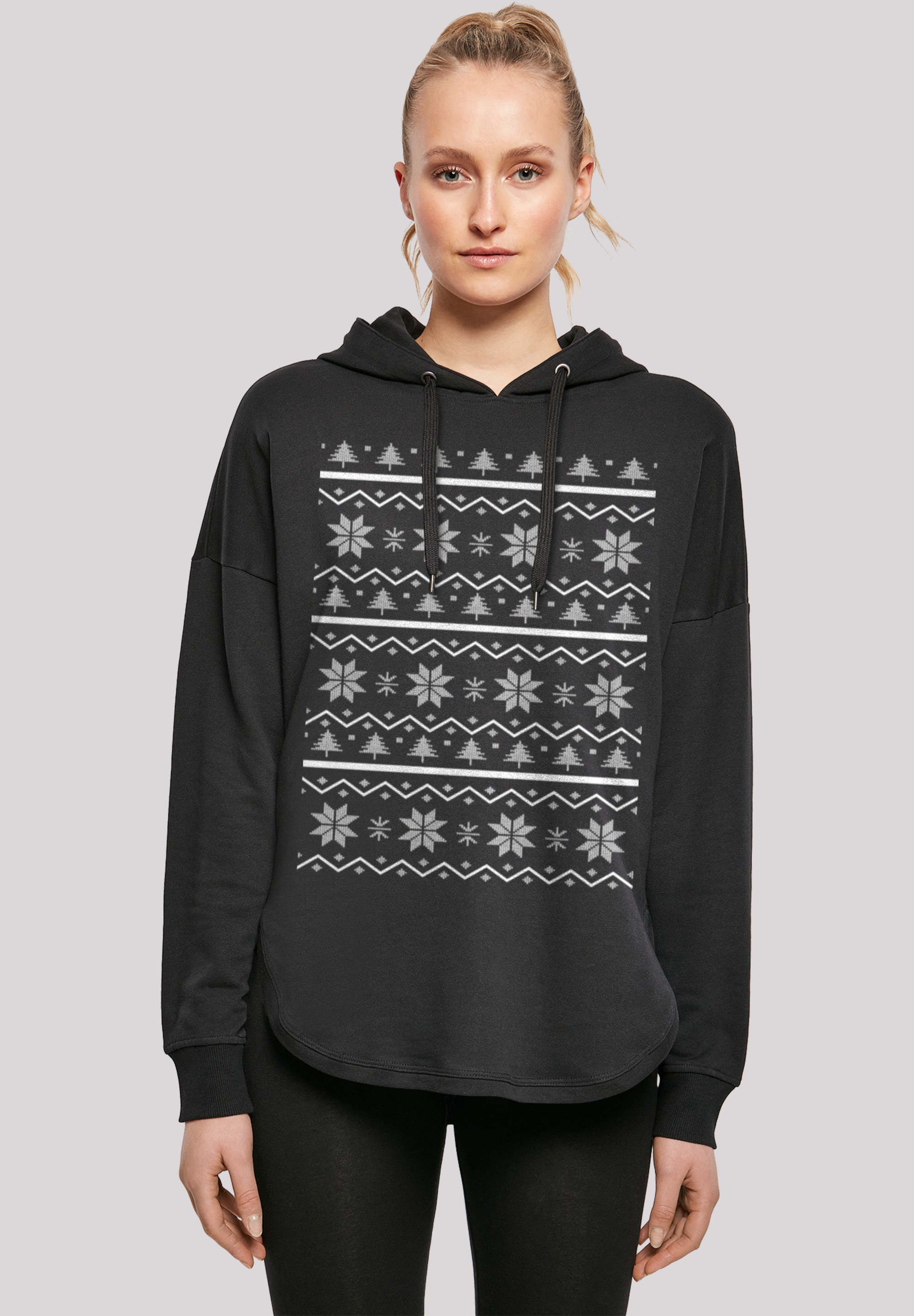 F4NT4STIC Kapuzenpullover "Scandinavian Muster Weihnachten", Print