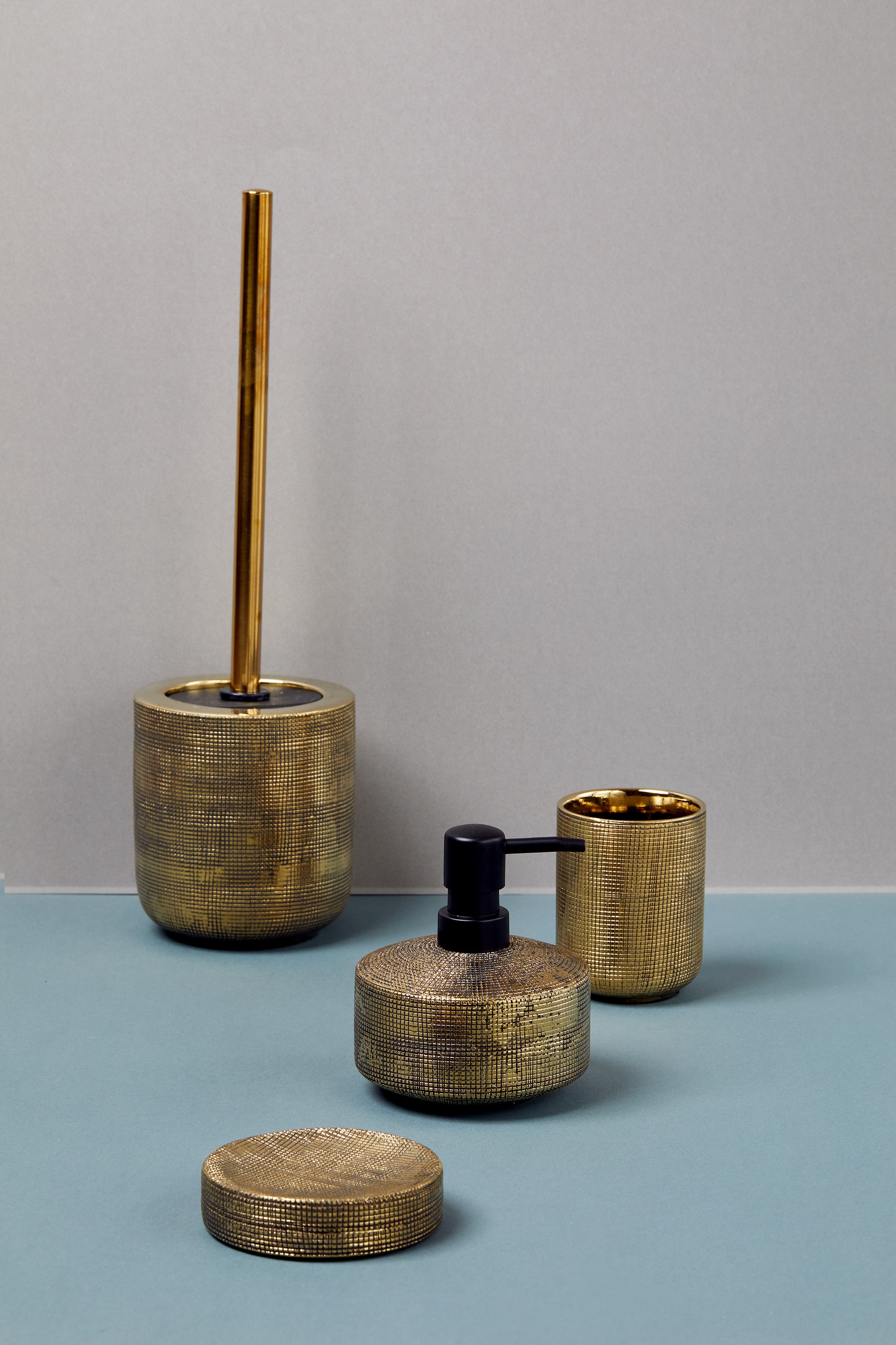 WENKO Seifenspender "Rivara" Gold, handbemalt, 400 ml günstig online kaufen