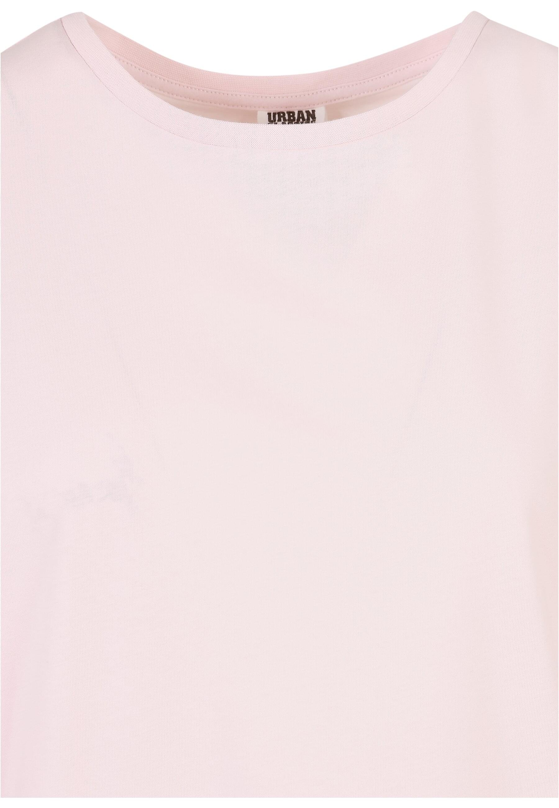 URBAN CLASSICS Kurzarmshirt »Urban Classics Damen Ladies Organic Extended Shoulder Tee«, (1 tlg.)