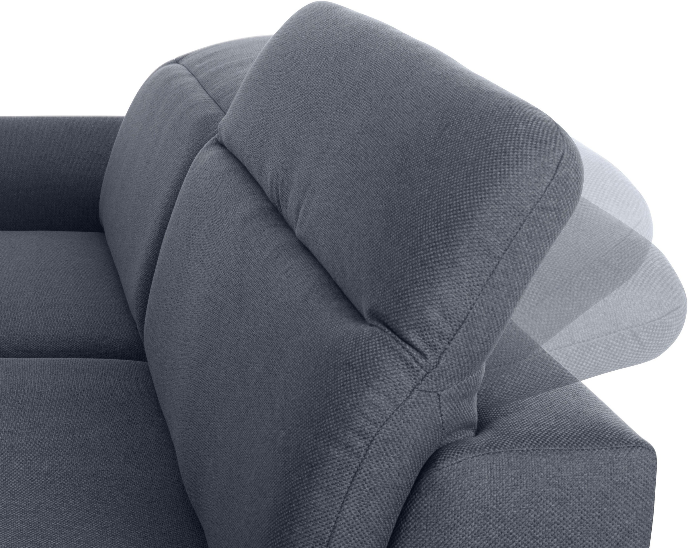 exxpo - sofa fashion Ecksofa »Kyoto, inkl. Kopfteil- und Armteilverstellung, hoher Sitzkomfort«, wahlweise mit Bettfunktion und Bettkasten, hochwertige Bezüge, L-Form