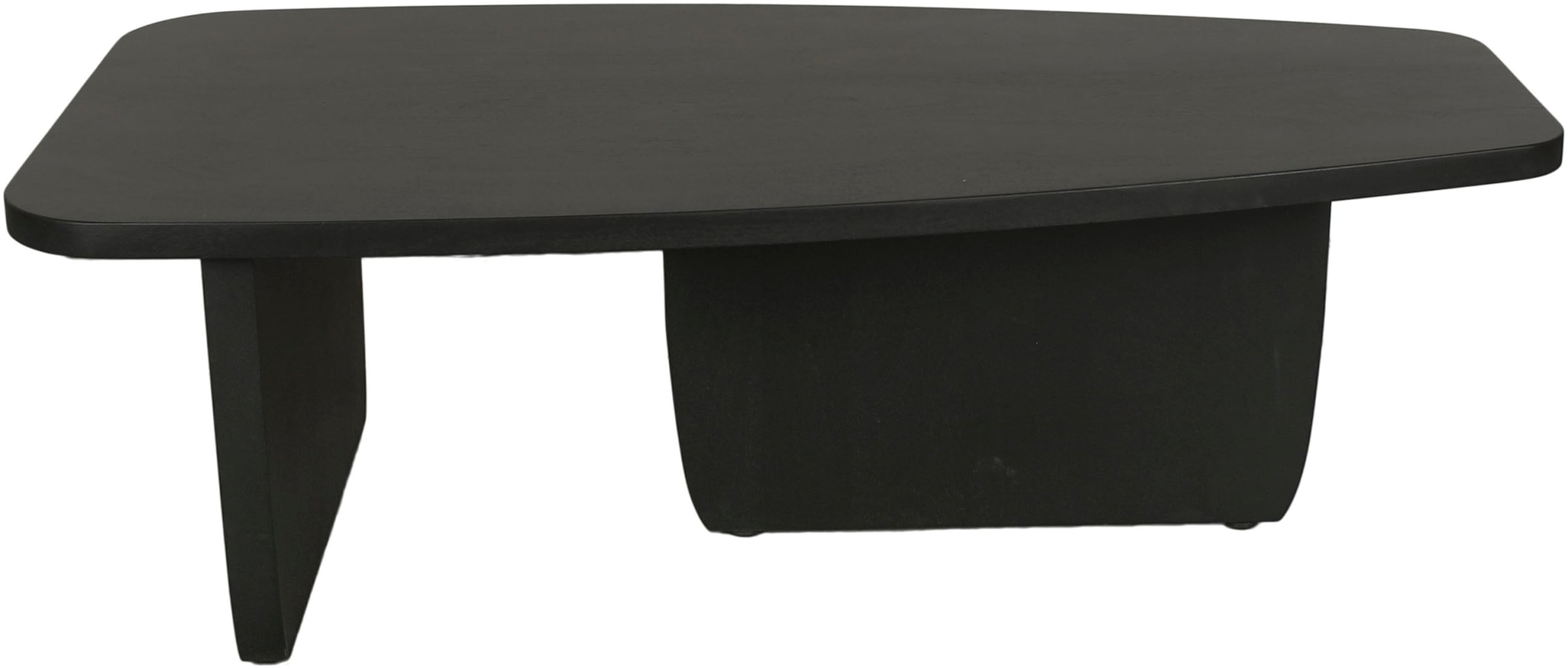 byLIVING Couchtisch »Bolt«, (1 St.), Freiform Tisch in Akazie Massivholz schwarz lackiert, 25mm Tischplatte