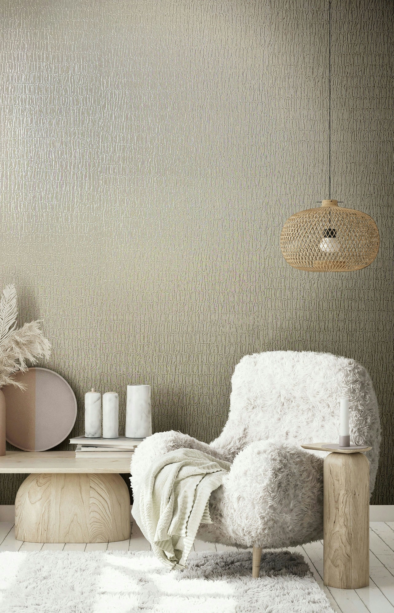 Marburg Vliestapete "Textured Tones" Strukturmuster Moderne Tapete Für Wohnzimmer Schlafzimmer Küche