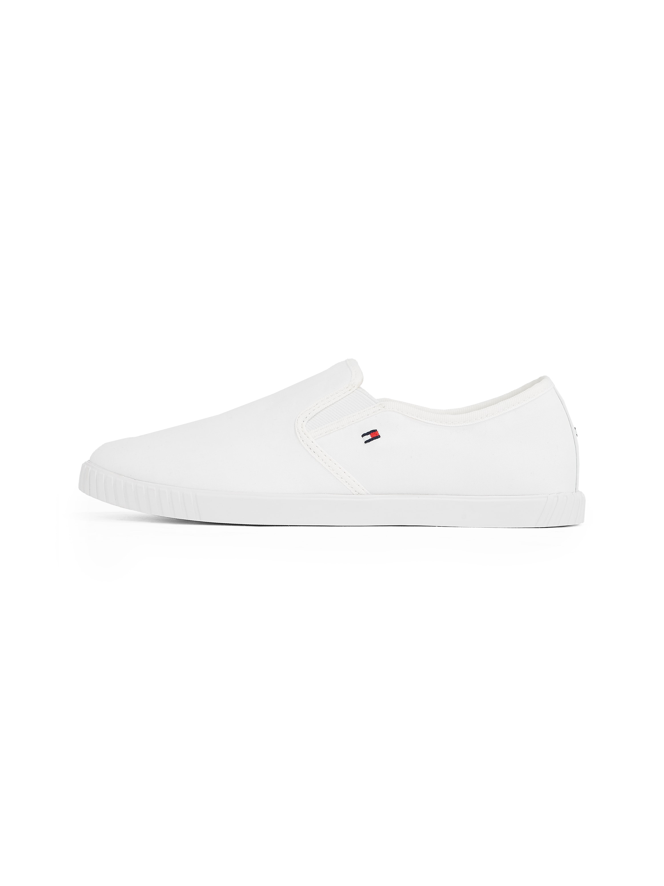 Tommy Hilfiger Slip-On Sneaker »CANVAS SLIP-ON SNEAKER«, Freizeitschuh, Schlüpfschuh, Slipper, Halbschuh, Flaggen-Stickerei