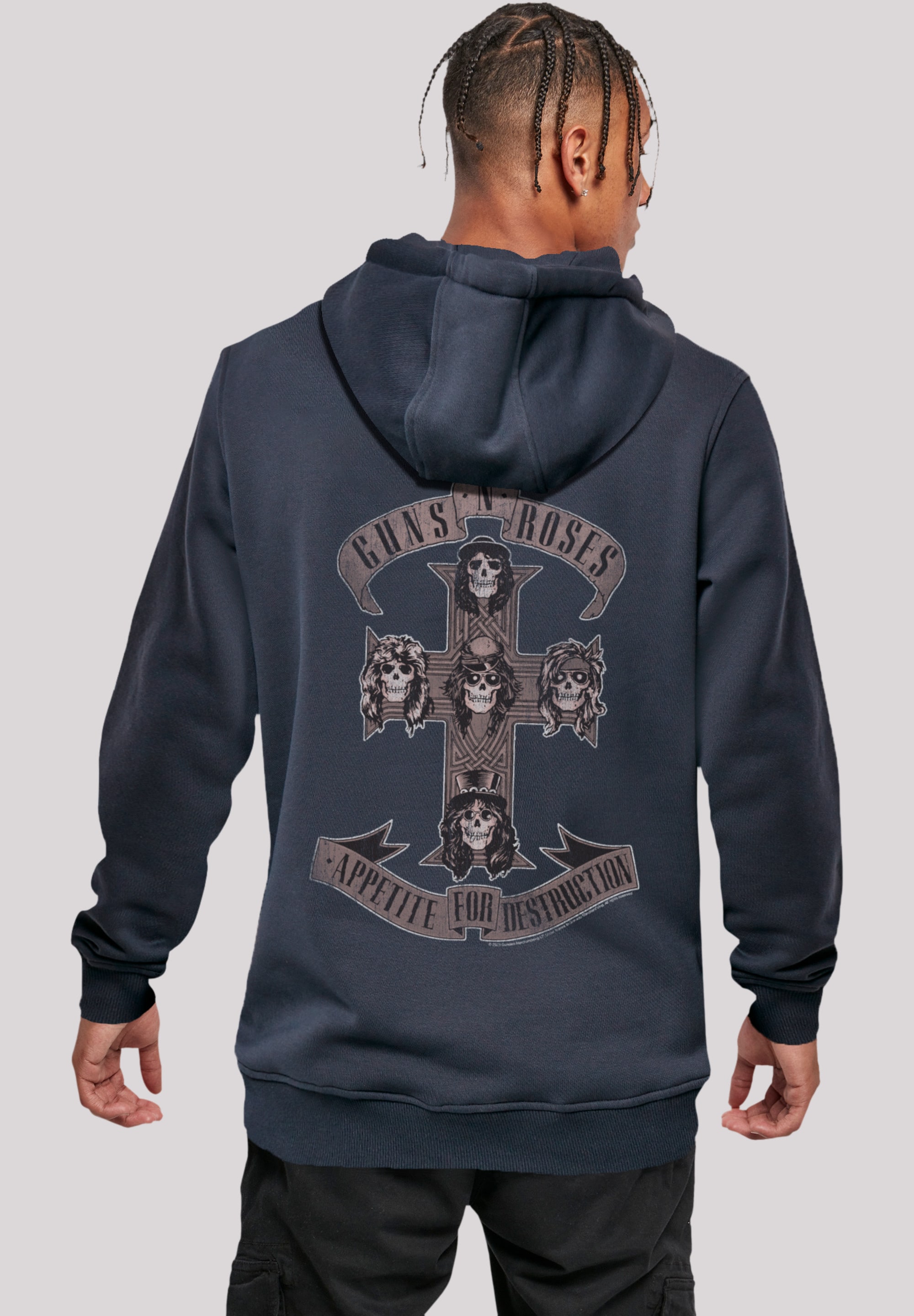 F4NT4STIC Kapuzenpullover "Guns n Roses Appetite for Destruction Sepia", Pr günstig online kaufen