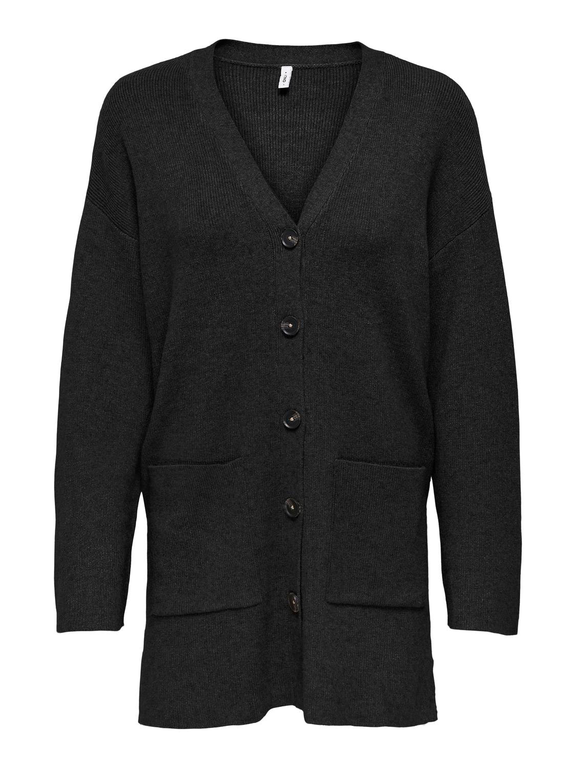 ONLY Strickjacke »ONLKATIA LS RIB V LOOSE CARDIGAN CC KNT«