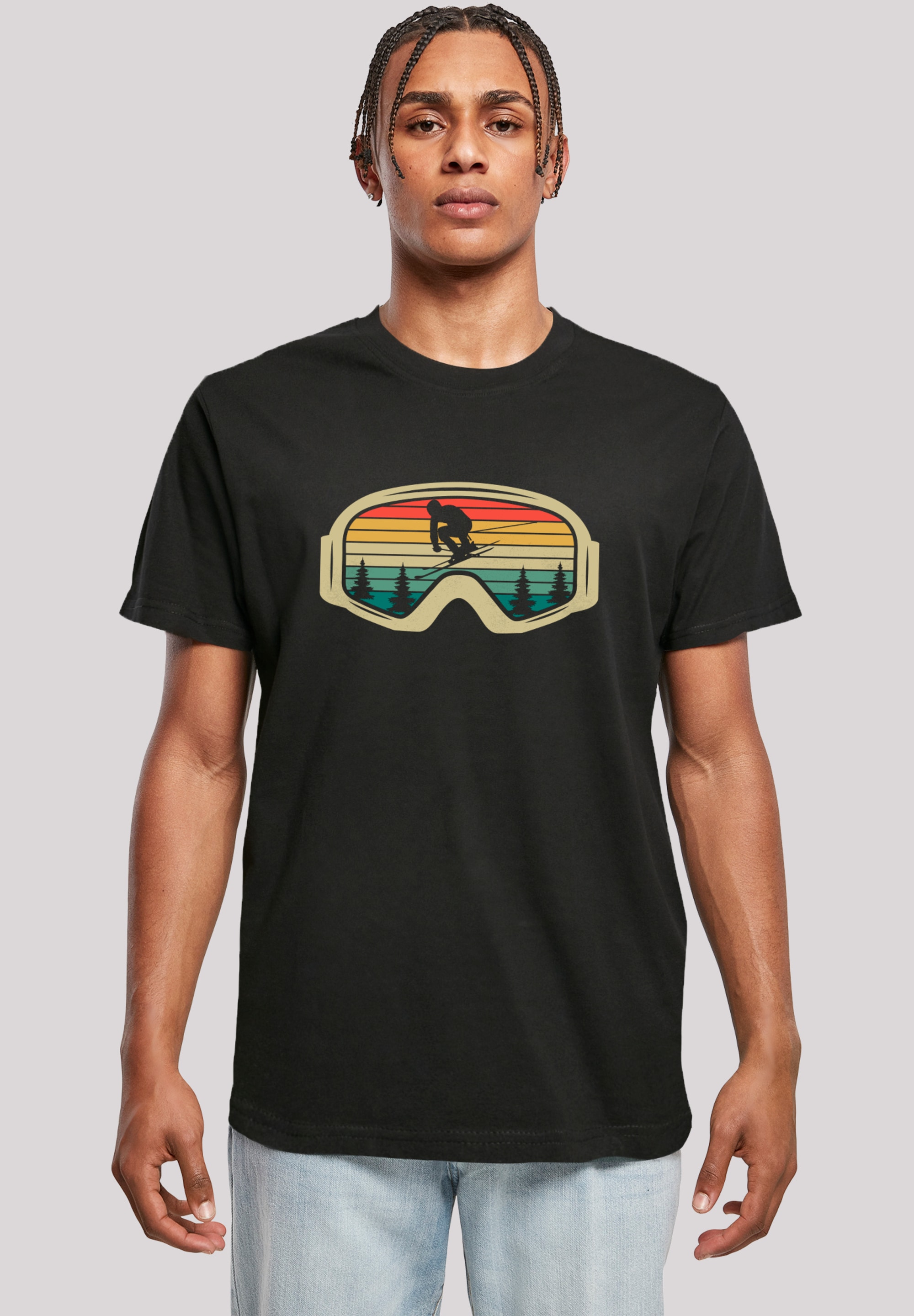 F4NT4STIC T-Shirt "Retro Skibrille Wintersport", Premium Qualität günstig online kaufen