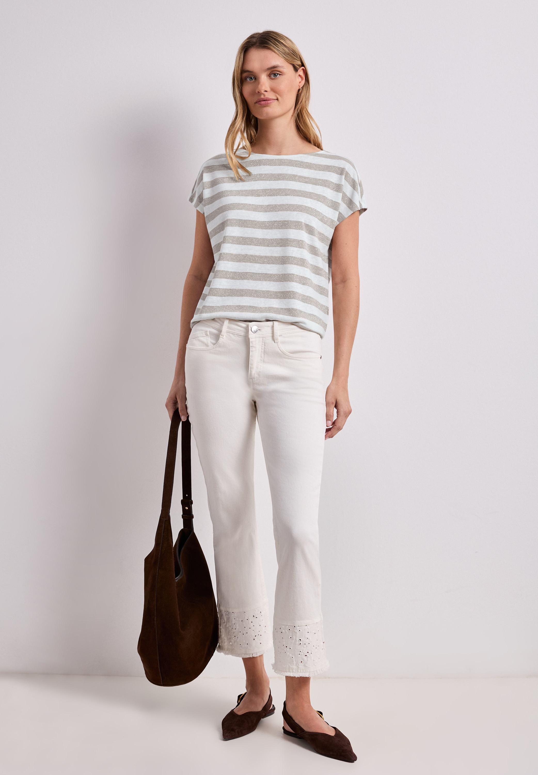 STREET ONE T-Shirt mit Glitzer-Details