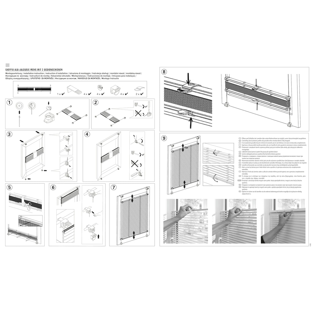 GARDINIA Jalousie »Easyfix Jalousie Easy Move«, (1 St.)