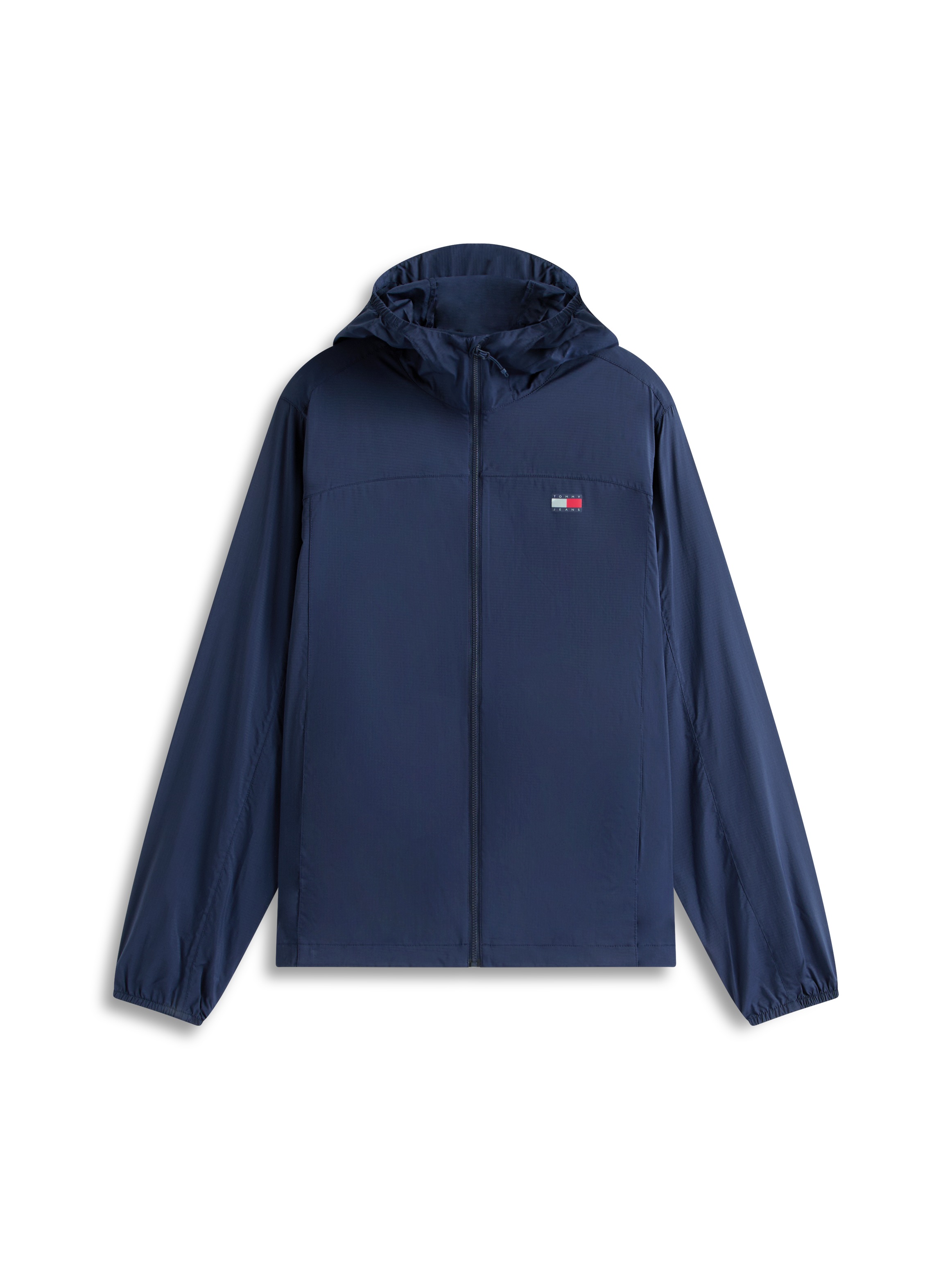 Outdoorjacke TOMMY JEANS "TJM OUTDOOR SHELL", Gr. S, schwarz night navy, Web, Obermaterial: 100% Nylon, regular fit normal, Rundhals, eingesetzt elastischer Bund, Jacken Outdoorjacke, Windsheeter Windjacke Packable Fahrradjacke Regular fit mit Kapuze 3