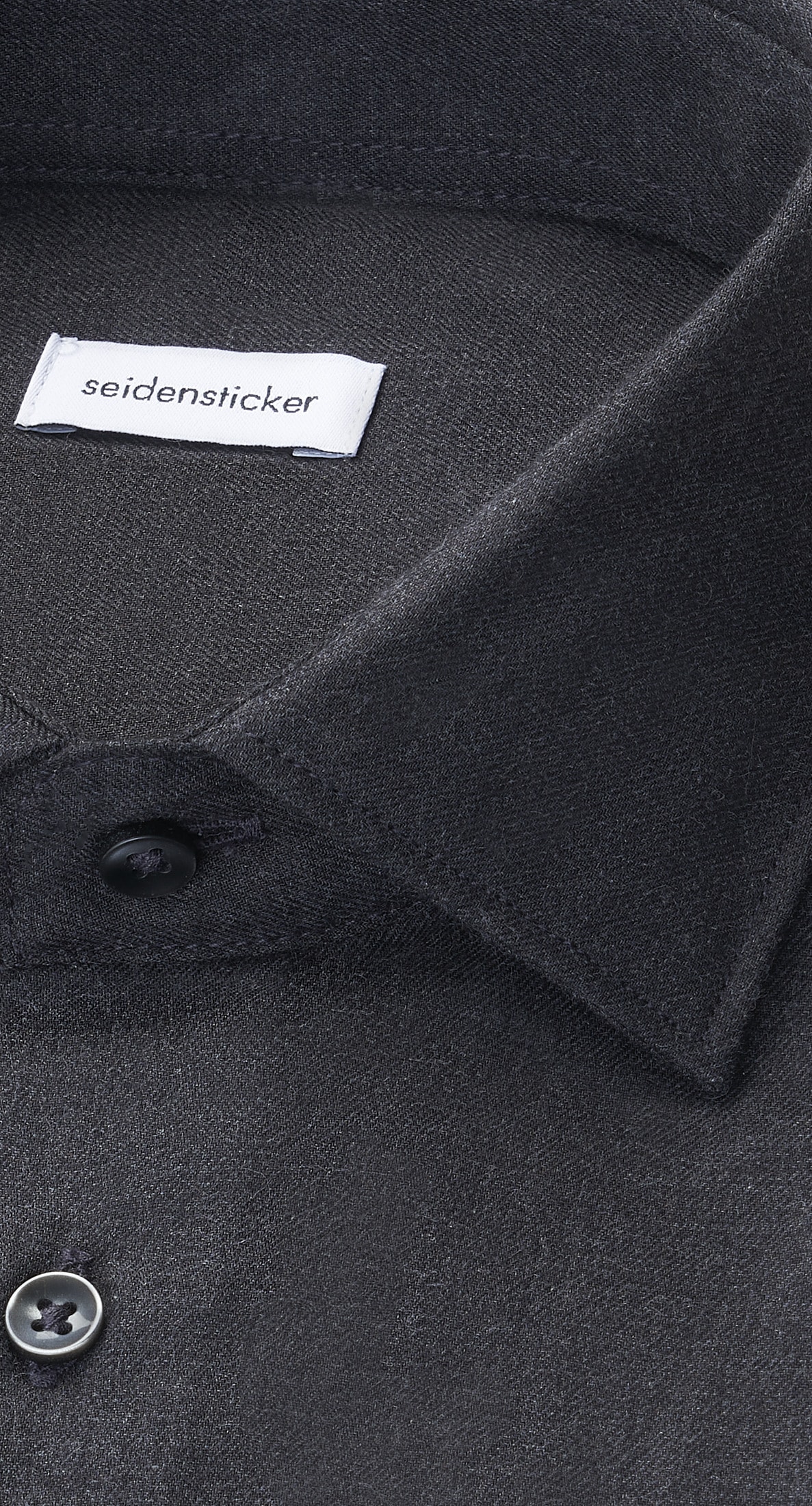 seidensticker Flanellhemd »Schwarze Rose« X-Slim 1/1 Kentkragen Uni