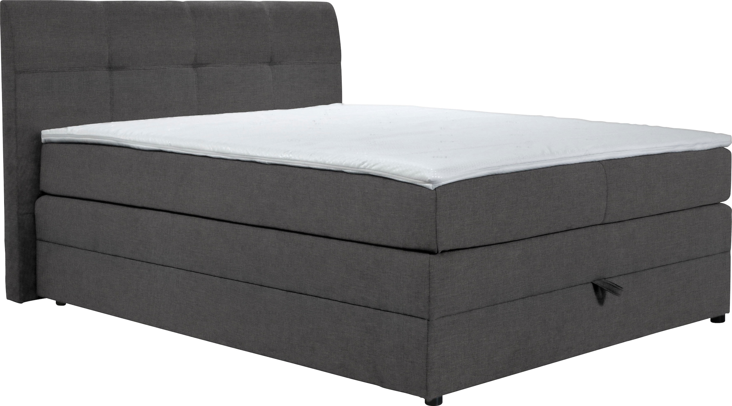 Home affaire Boxspringbett »Finja«, besonders komfortable Liegehöhe, mit praktischem Bettkasten