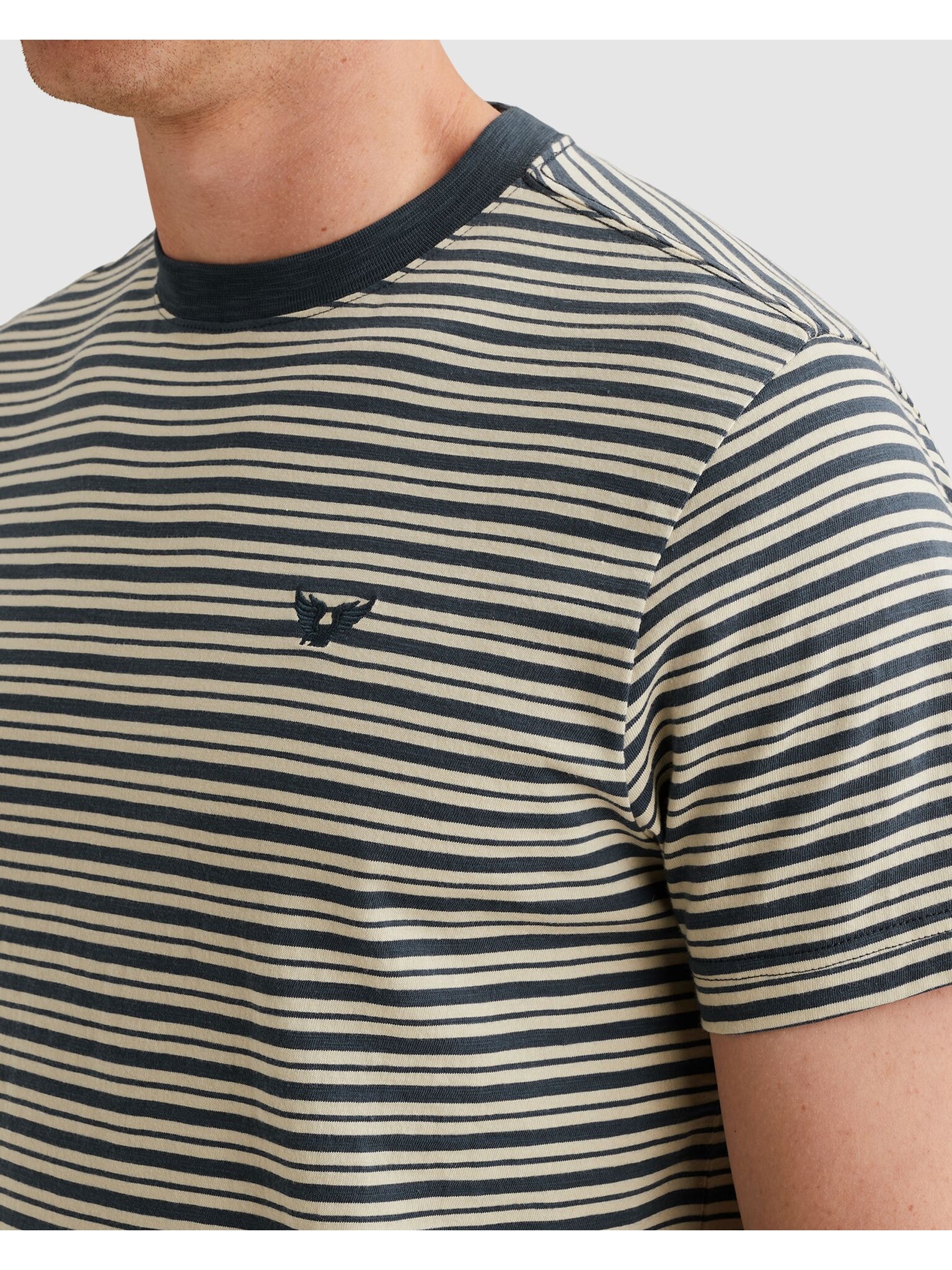 PME LEGEND T-Shirt »T-shirt RH yd stripe jersey« PME-Logo-Stickerei im Brustbereich