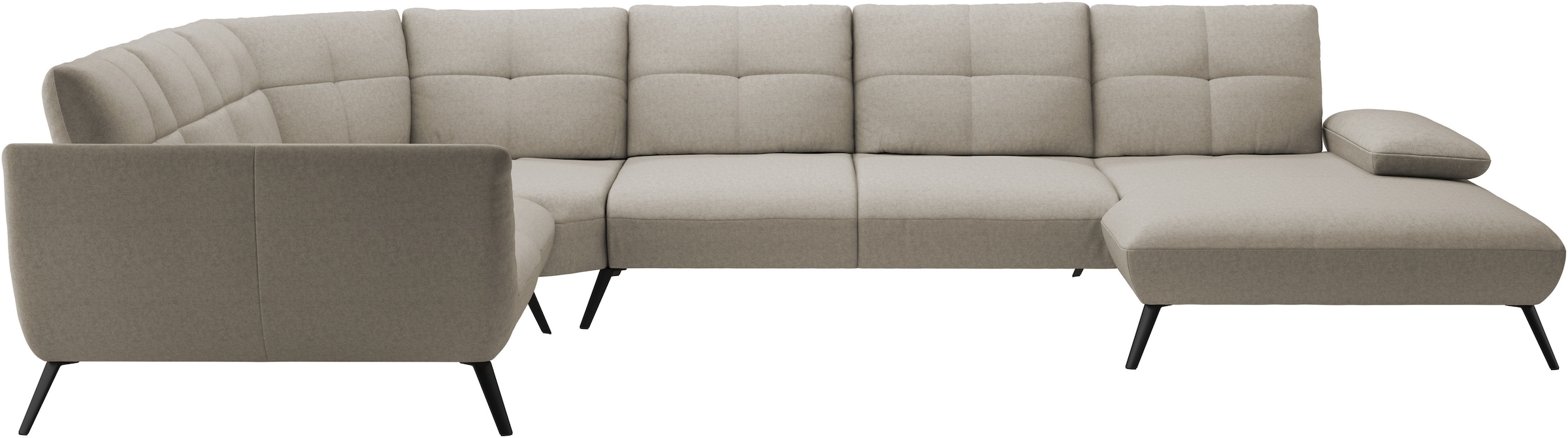 Places of Style Wohnlandschaft »Mikado U-Form«, inkl. Sitztiefenverstellung und Armteilverstellung