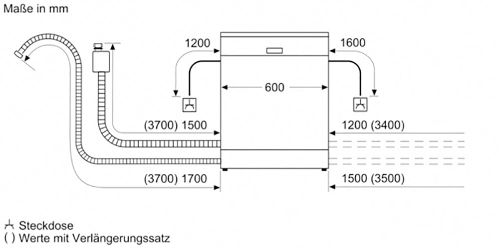 SIEMENS Unterbaugeschirrspüler »SN47TS00CE«, iQ700, SN47TS00CE, 14 Maßgedecke