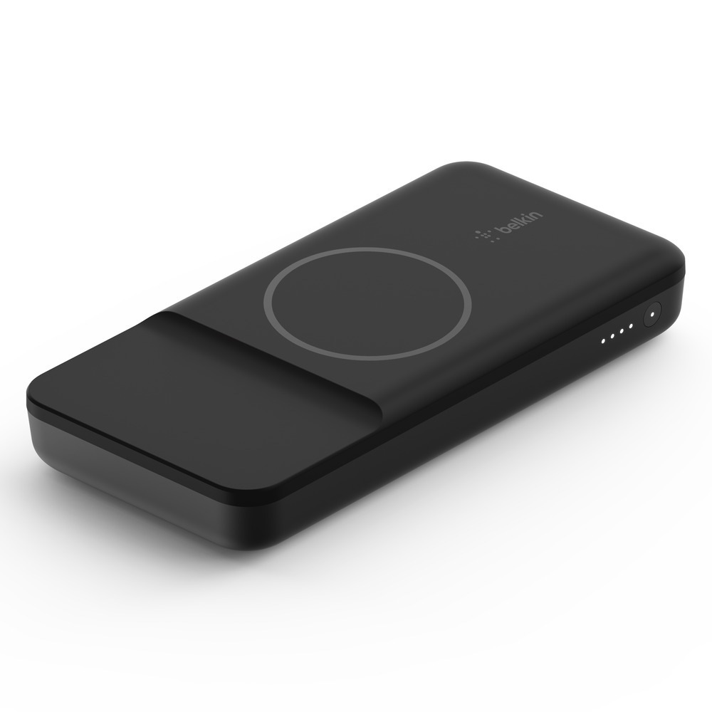 Belkin Powerbank »BOOSTCharge tragbares, magnetisches drahtloses 10K-Ladegerät«, Belkin Magn. Ladepad und Powerbank MagSafe 10.000 mAh,schwarz, 10000 mAh, kompatibel mit MagSafe, designed für iPhone 15, 14, 13, 12 Serie