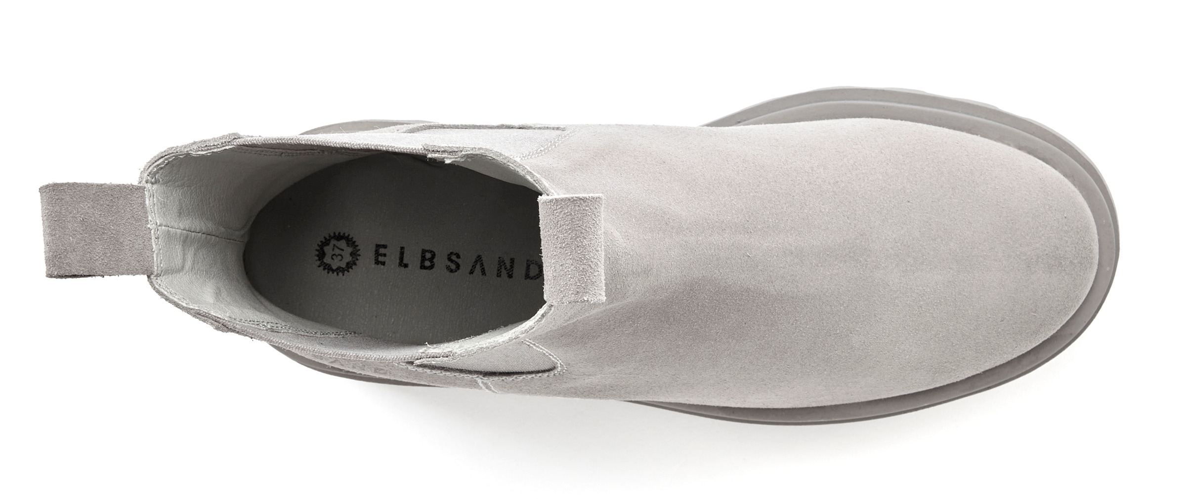 Elbsand Chelseaboots, Veloursleder-Stiefelette, Ankle-Boot, Profilstiefelette
