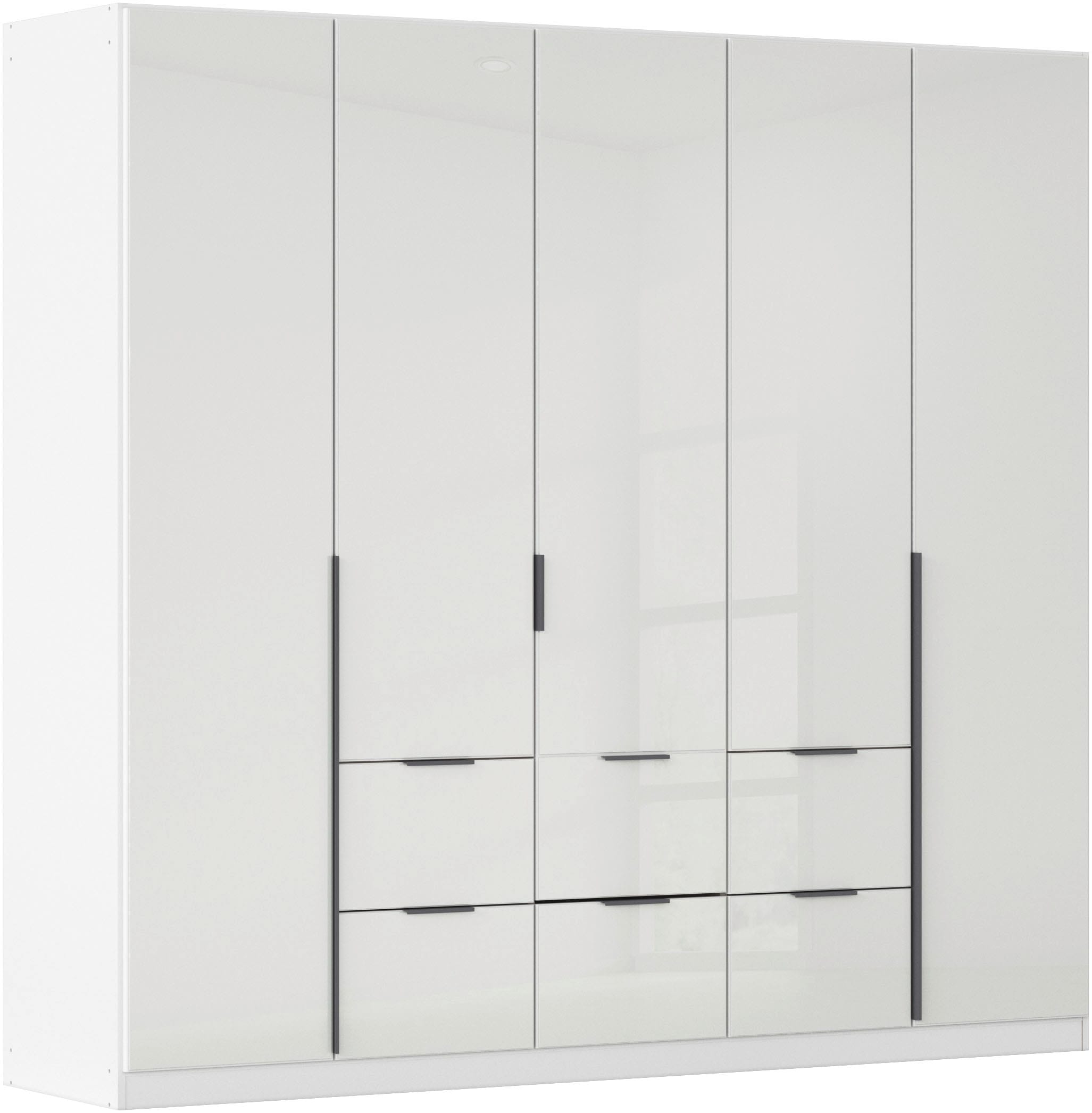 Drehtürenschrank OTTO HOME, B:226cm H:210cm T:54cm, weiß, Holzwerkstoff, Schränke, "Kleiderschrank Kleiderschränke Schrank Garderobe AGORDO mit