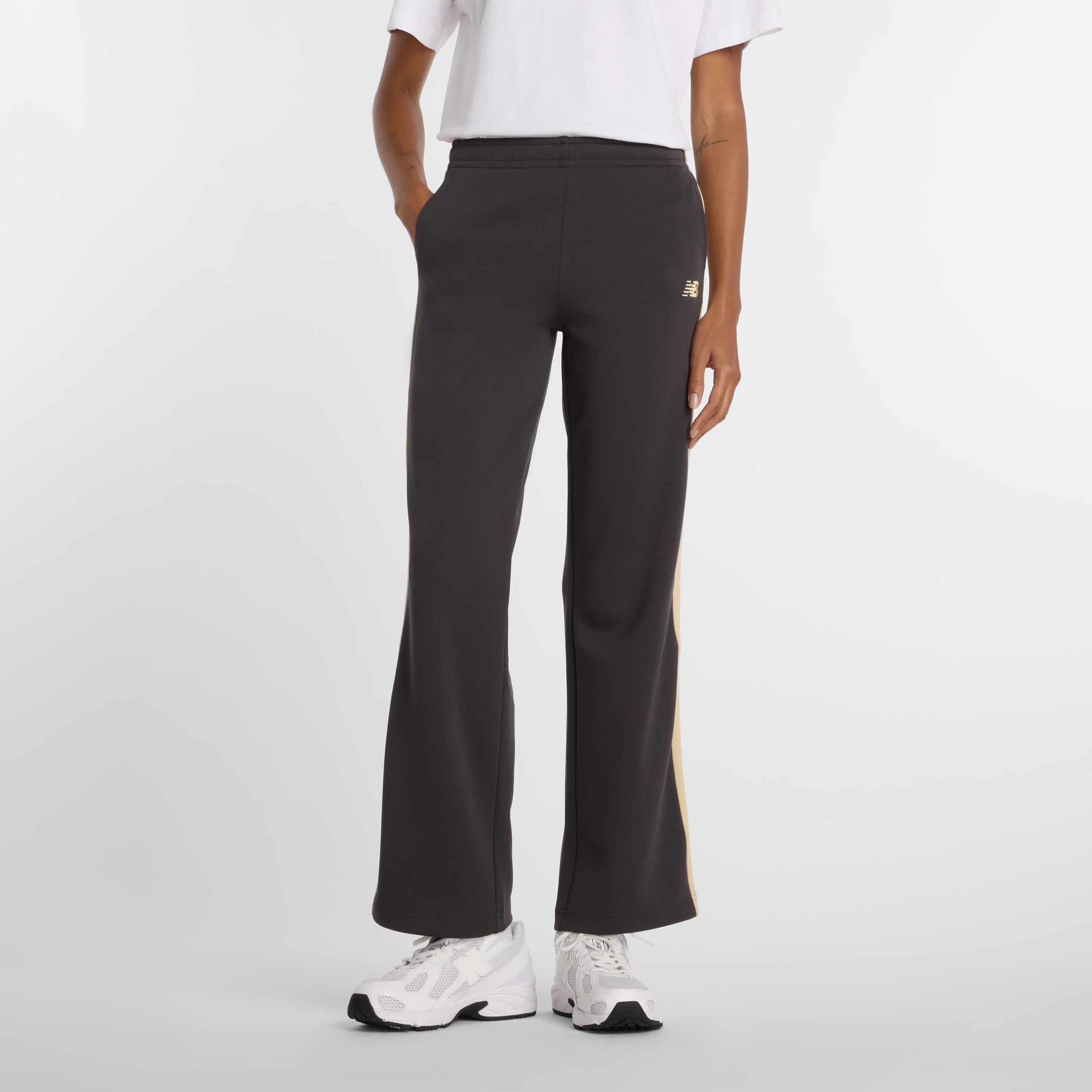 New Balance Jogginghose mit Kordelverschluss, aus Polyester, schmale Passform