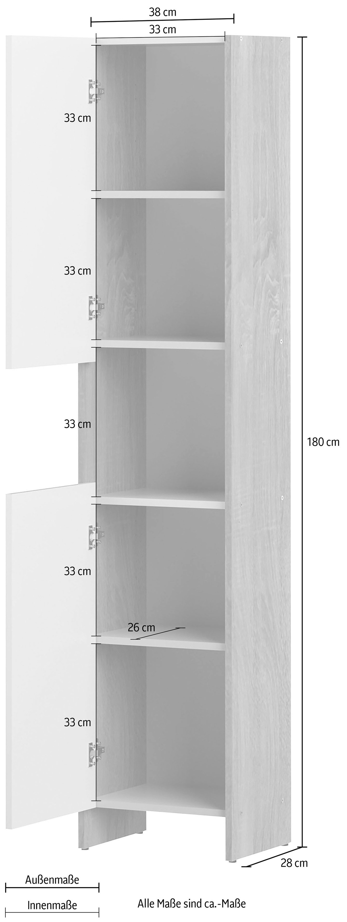 TemaHome Stauraumschrank »Biarritz Schrank« | BAUR