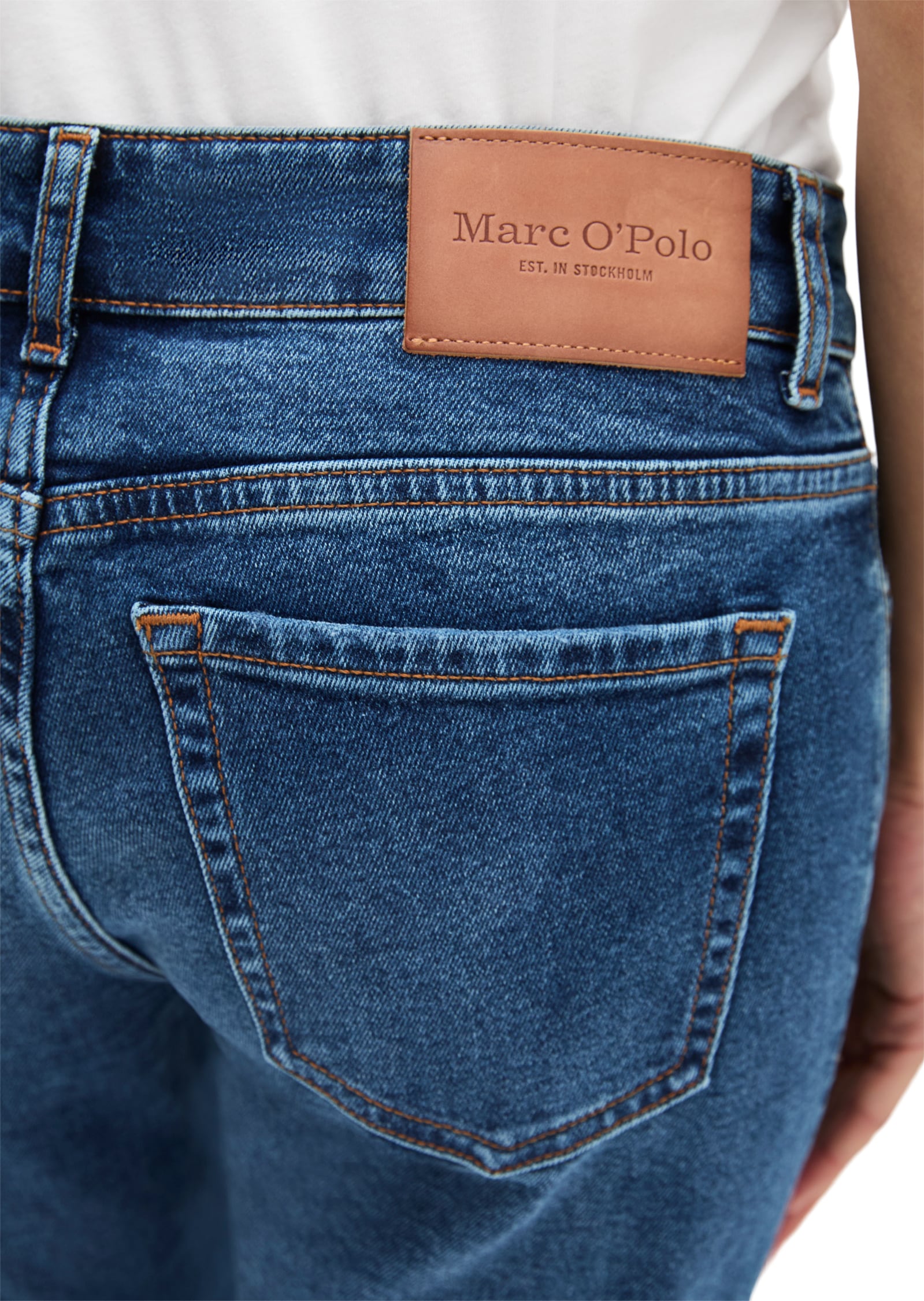 Marc O'Polo Straight-Jeans »aus Bio-Baumwolle-Mix«