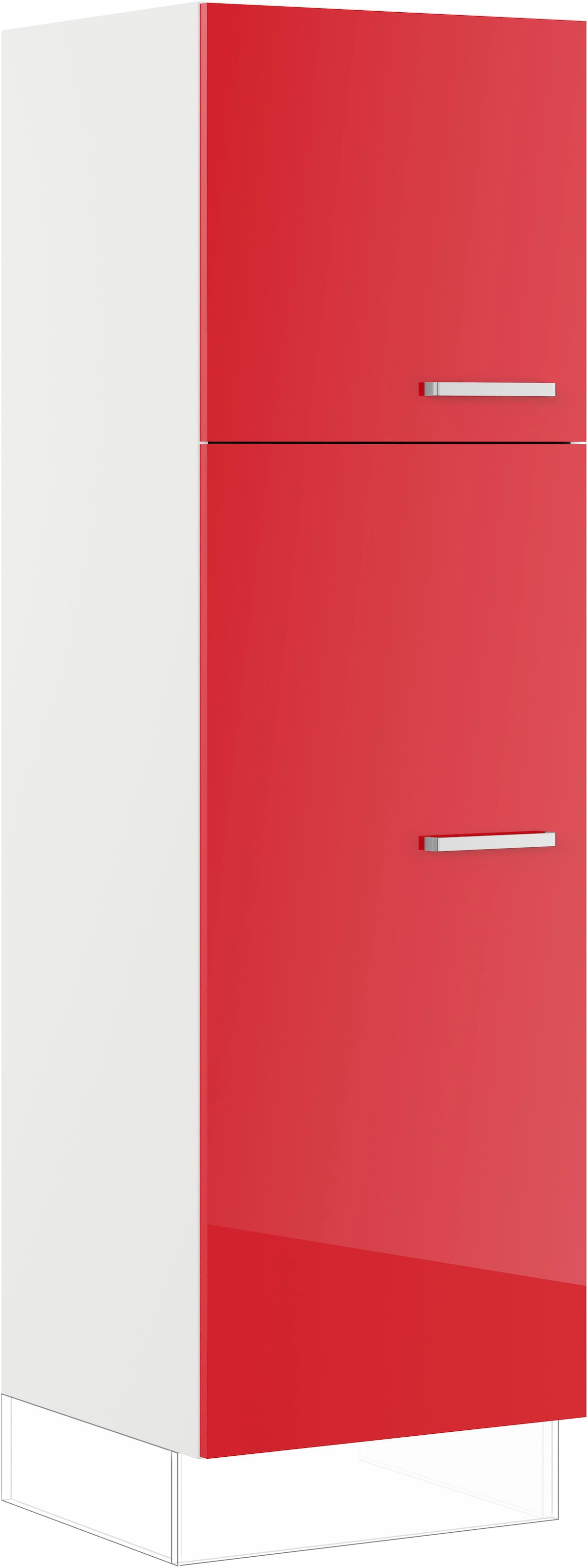 IMPULS KÜCHEN Wäscheschrank »"Turin", Breite/Höhe: 60/190,7 cm, mit Wäschekörben, mit Drehtüren«, vormontiert, mit Innenschubkästen, mit verstellbarem Fachboden