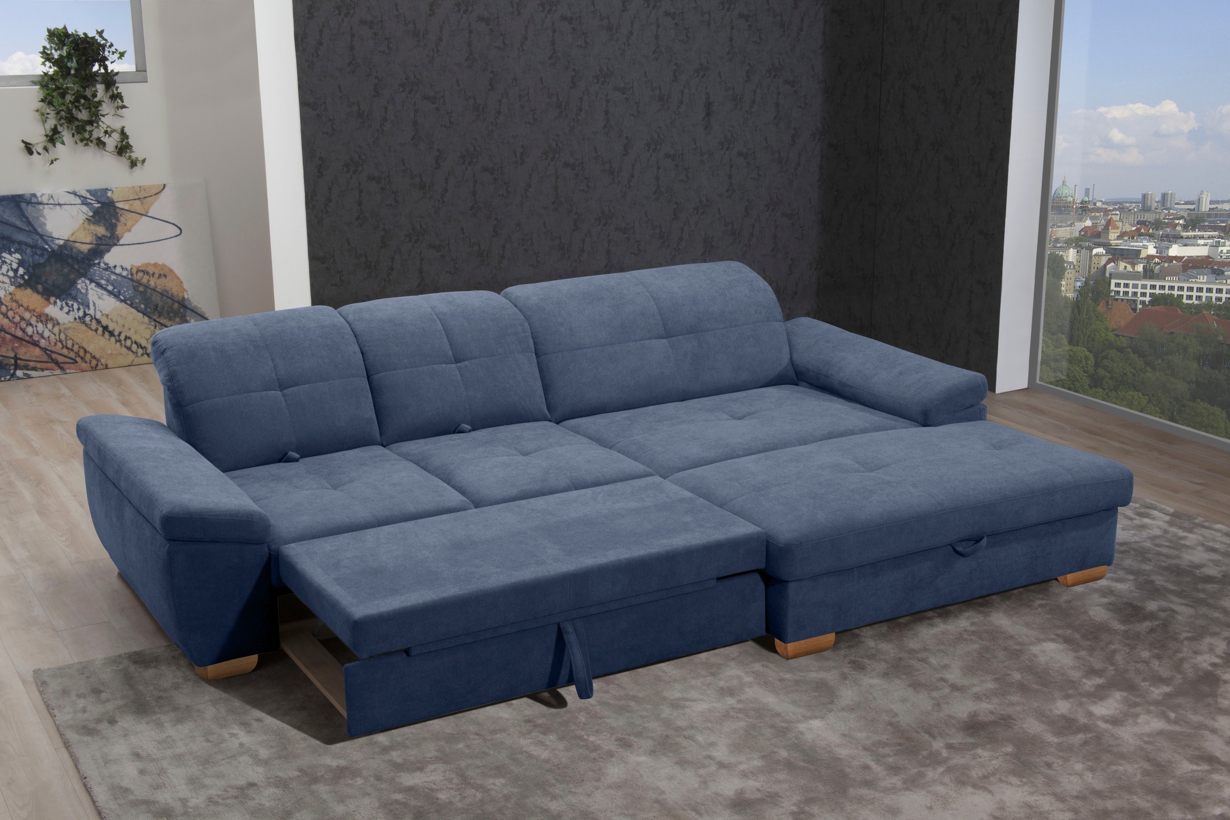 alina Ecksofa "Nadira" wahlweise mit Bettfunktion und Stauraum günstig online kaufen